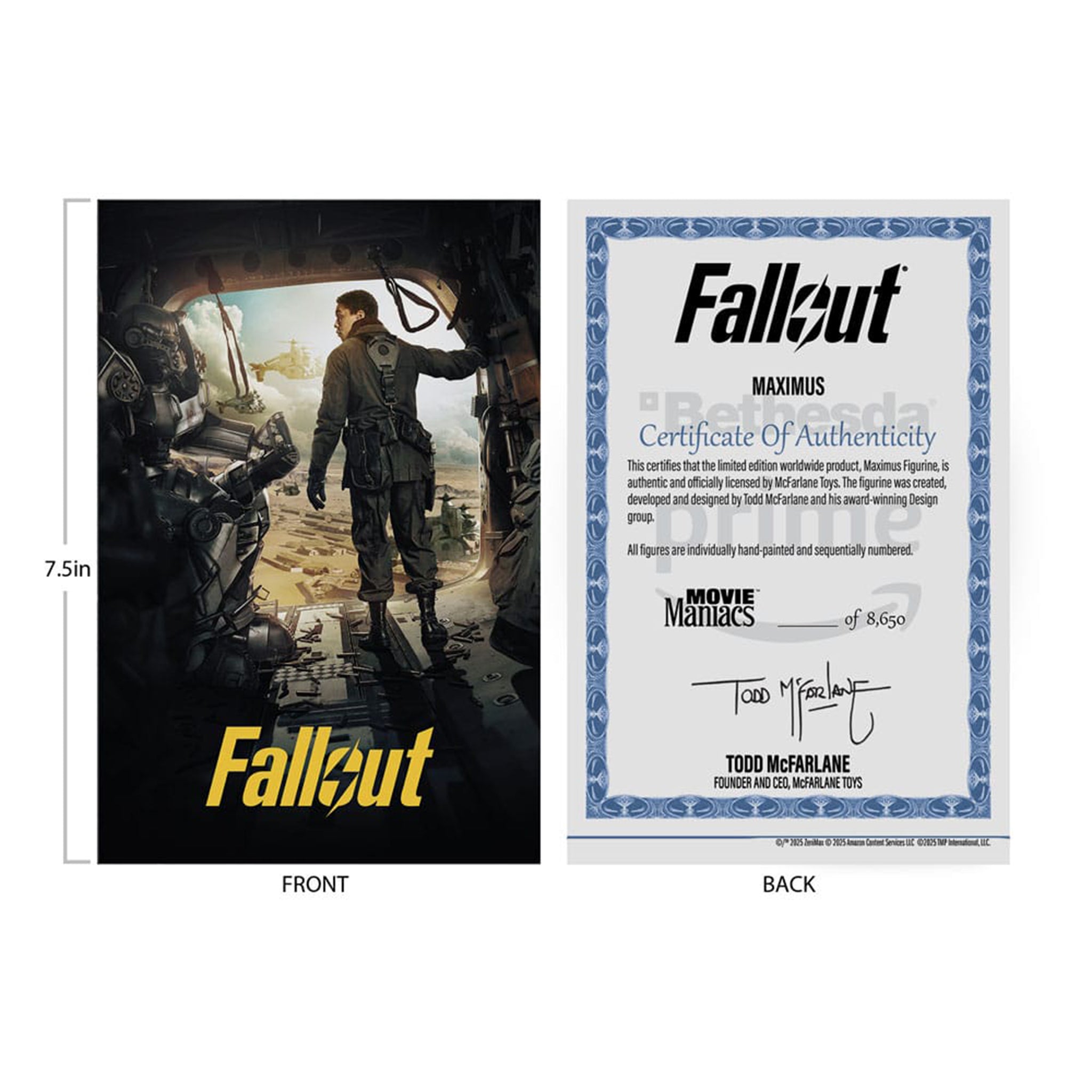 Fallout Season 2 Maximus Movie Maniacs McFarlane Toys Figure 2025 17cm – Fallout, McFarlane Toys, 17 cm, 2025, brand new collector item, Uncanny Collectibles Dublin Ireland