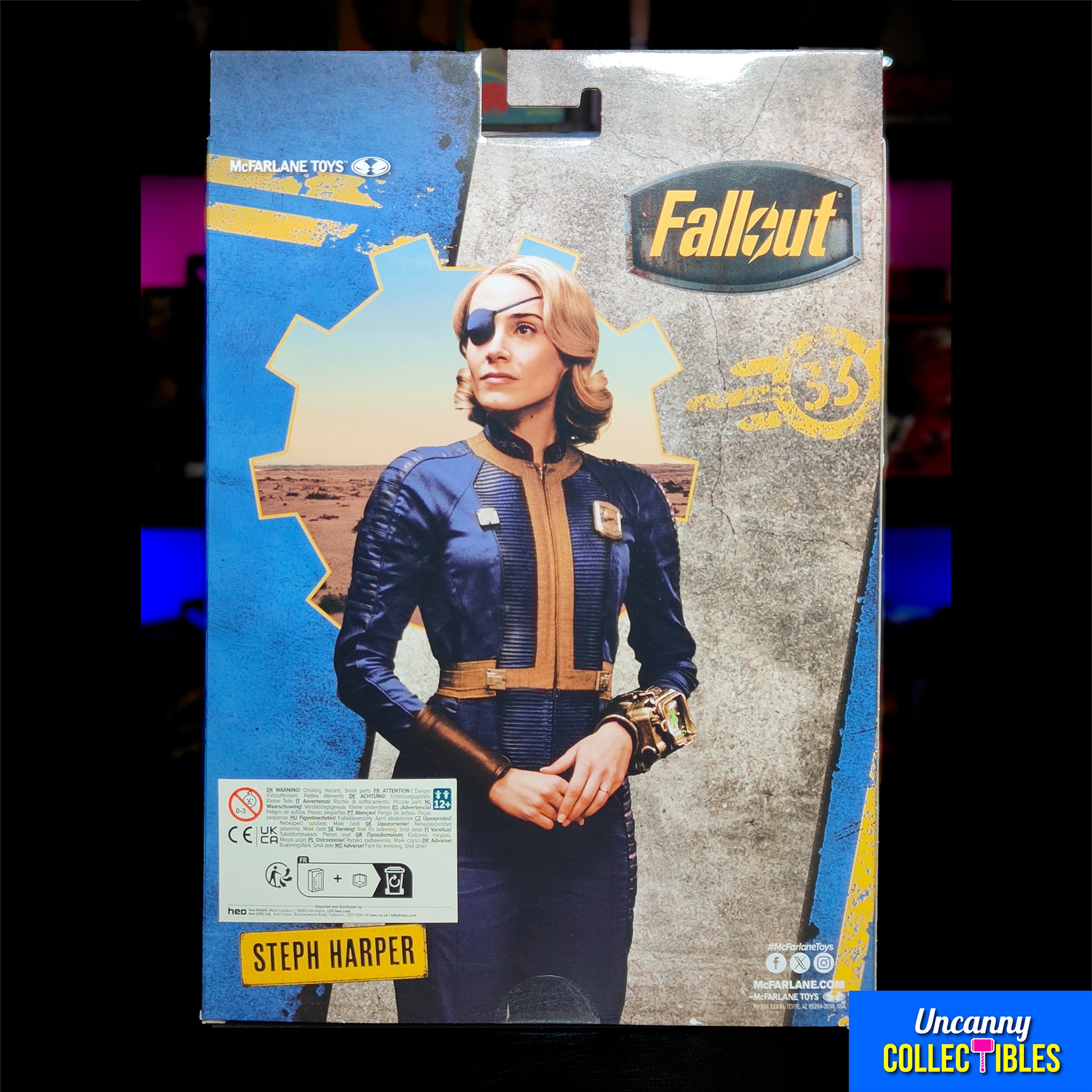 Fallout Season 2 Steph Harper McFarlane Toys Action Figure 2025 16cm – Fallout, McFarlane Toys, 16 cm, 2025, brand new collector item, Uncanny Collectibles Dublin Ireland