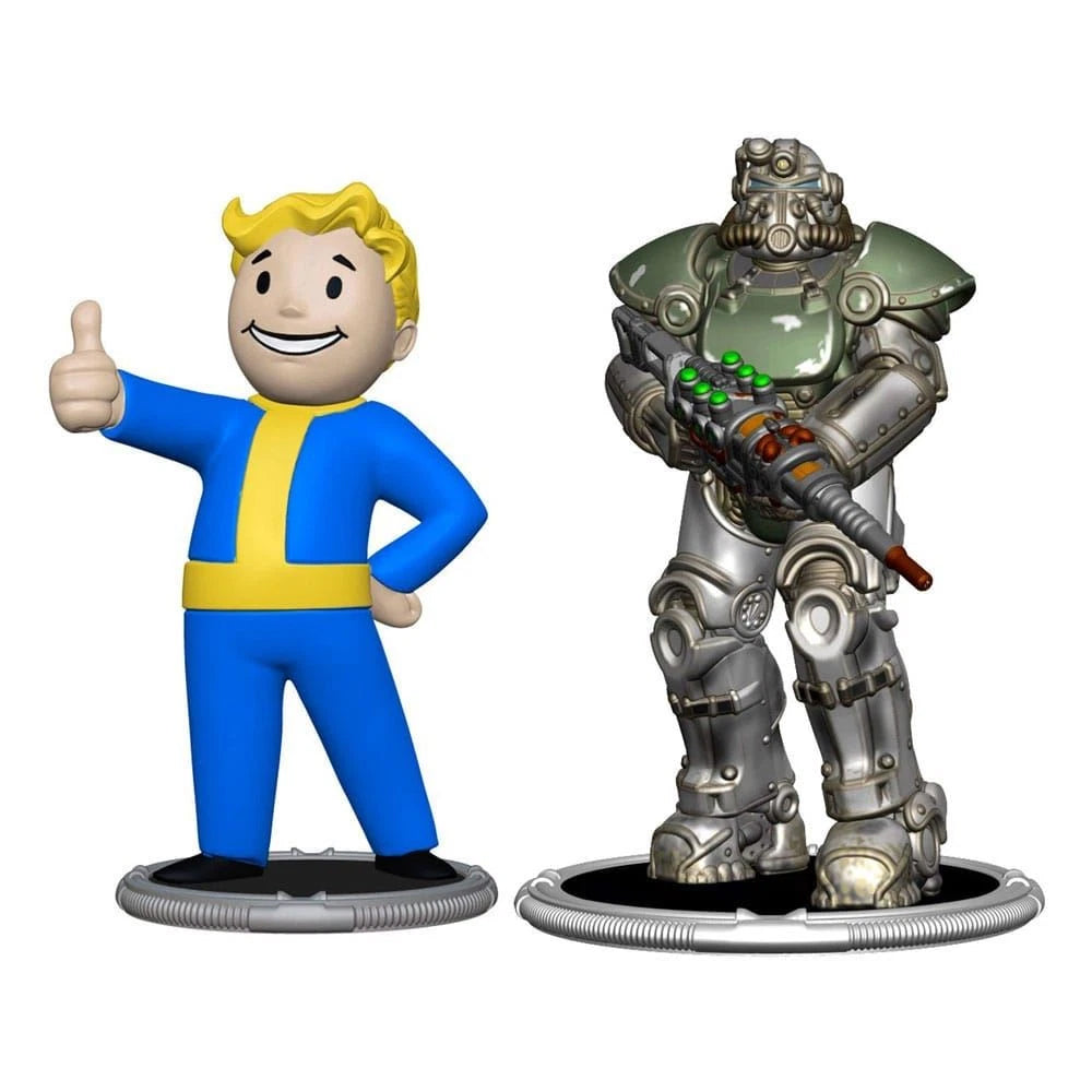 Buy Fallout T 61 Power Armor Amp Classic Vault Boy Syndicate Collectibles Mini Figure 2 Pack collectible online at Uncanny Collectibles