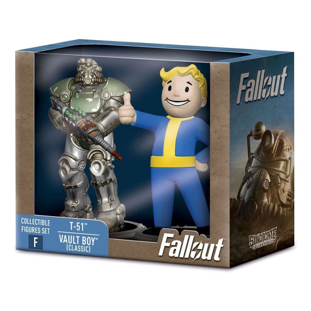 Buy Fallout T 61 Power Armor Amp Classic Vault Boy Syndicate Collectibles Mini Figure 2 Pack collectible online at Uncanny Collectibles