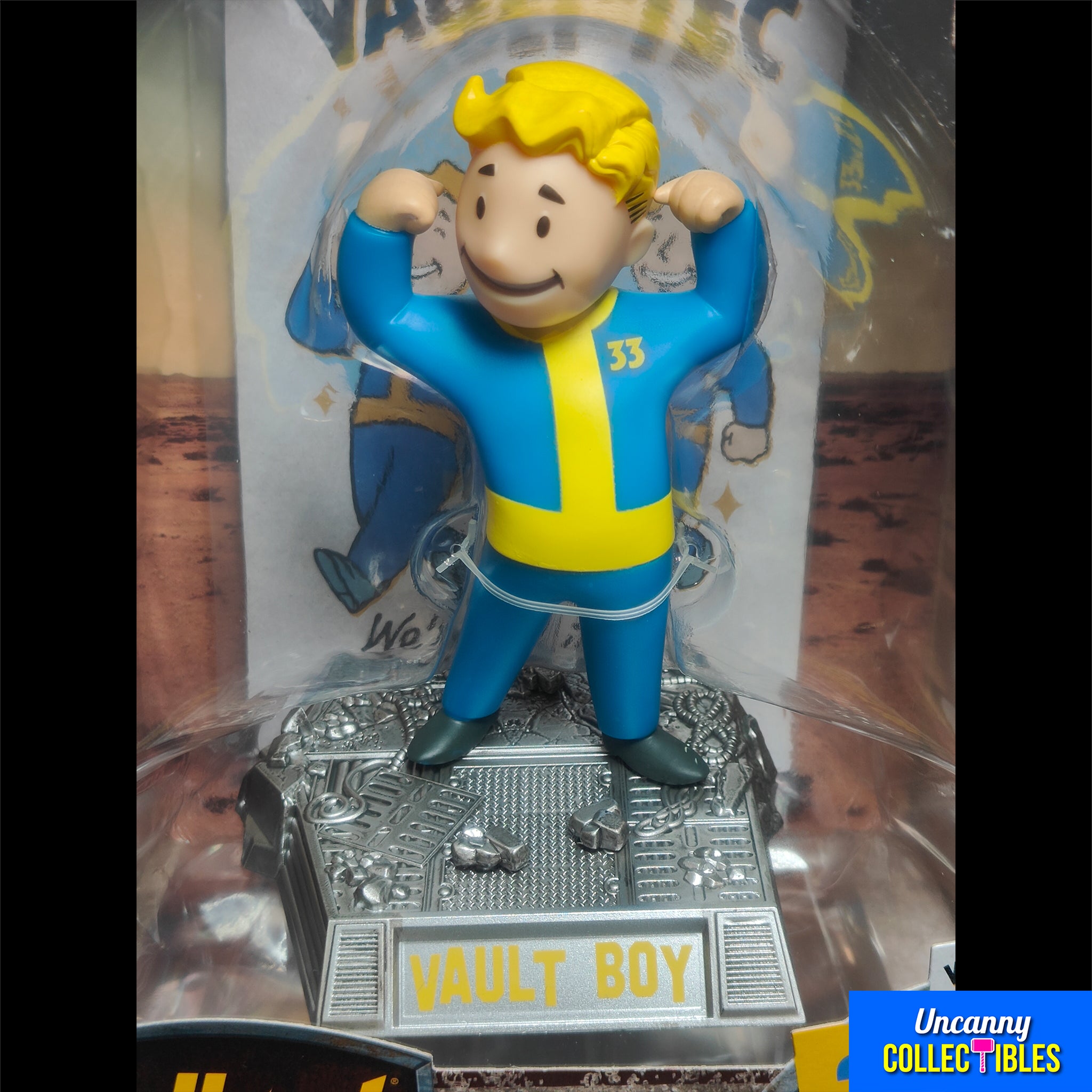 Fallout Vault Boy Version 1 Movie Maniacs McFarlane Toys Figure 2025 14cm – Fallout, McFarlane Toys, 14 cm, 2025, brand new collector item, Uncanny Collectibles Dublin Ireland