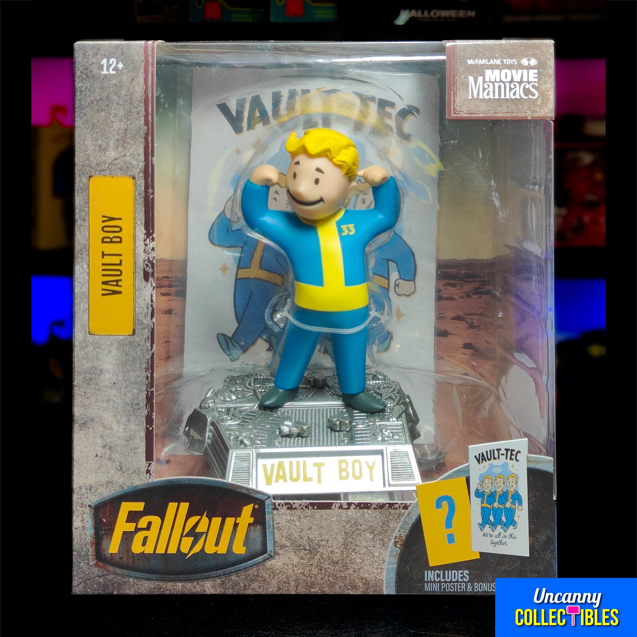 Fallout Vault Boy Version 1 Movie Maniacs McFarlane Toys Figure 2025 14cm – Fallout, McFarlane Toys, 14 cm, 2025, brand new collector item, Uncanny Collectibles Dublin Ireland