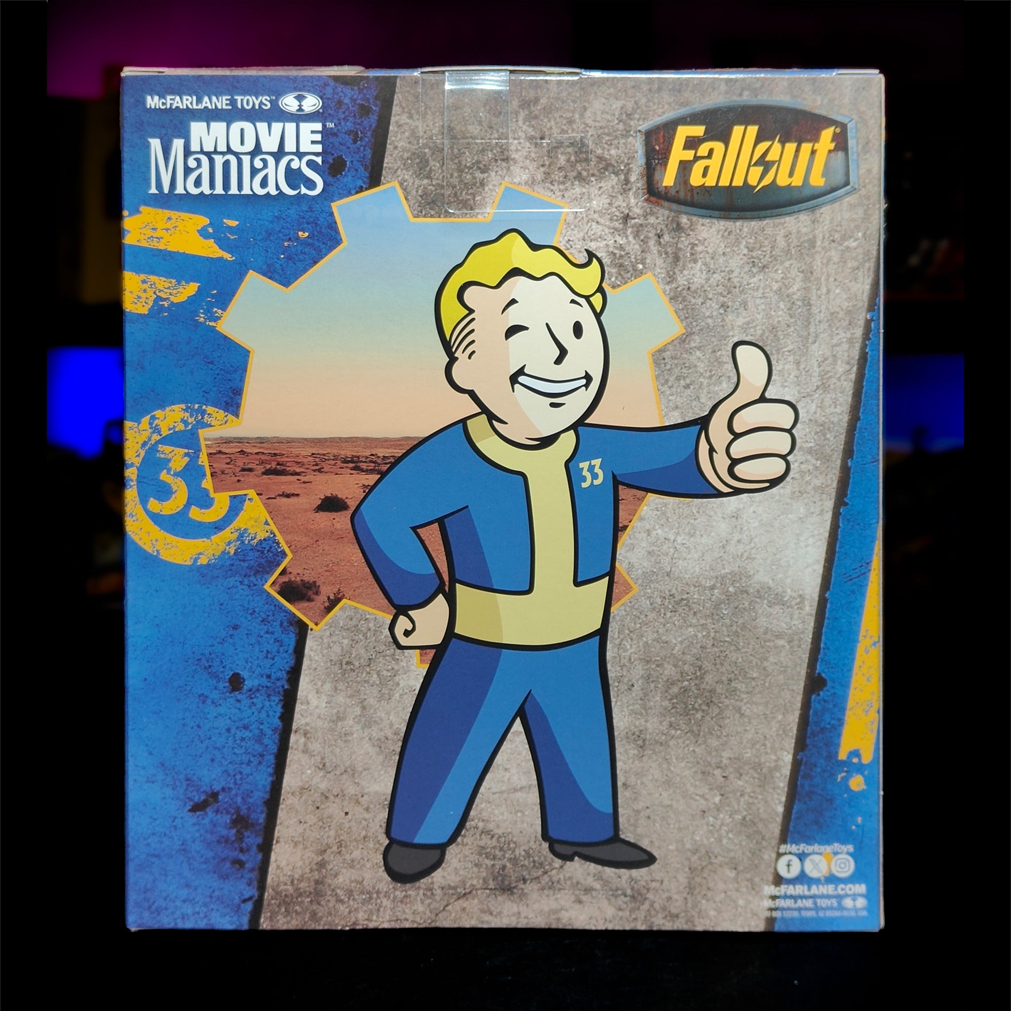 Fallout Vault Boy Version 2 Movie Maniacs McFarlane Toys Figure 2025 14cm – Fallout, McFarlane Toys, 14 cm, 2025, brand new collector item, Uncanny Collectibles Dublin Ireland