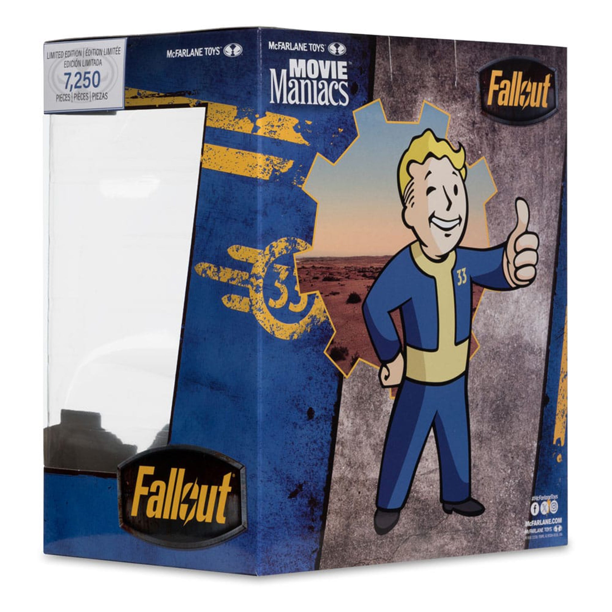 Fallout Vault Boy Version 2 Movie Maniacs McFarlane Toys Figure 2025 14cm