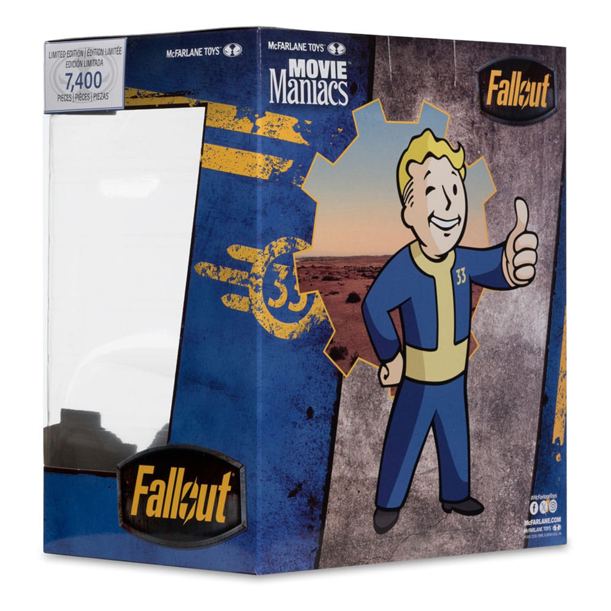 Fallout Vault Boy Version 3 Movie Maniacs McFarlane Toys Figure 2025 14cm