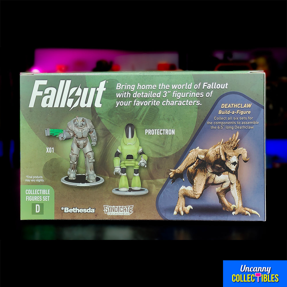Fallout X01 and Protectron Syndicate Collectibles 7 cm Mini Figure 2 Pack – Fallout, Syndicate Collectibles, 7 cm, 2025, brand new collector item, Uncanny Collectibles Dublin Ireland