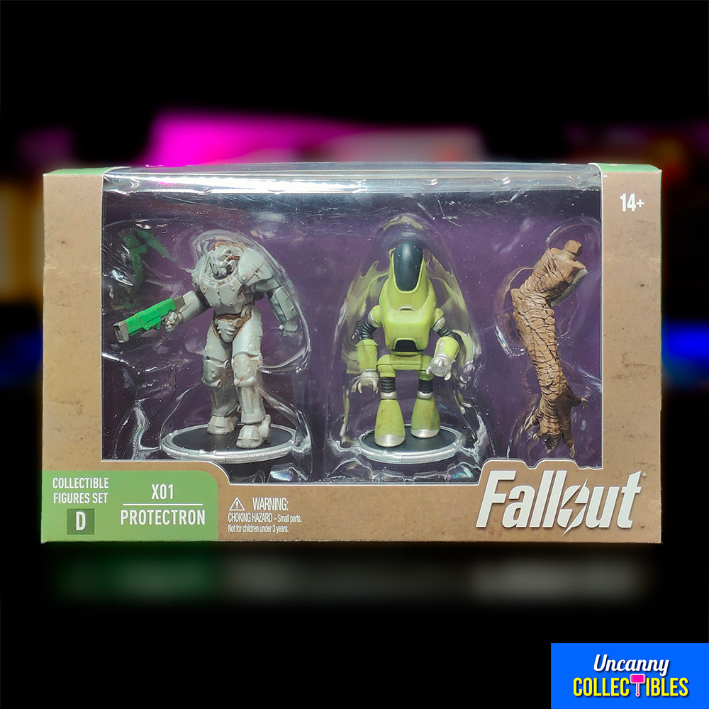 Fallout X01 and Protectron Syndicate Collectibles 7 cm Mini Figure 2 Pack – Fallout, Syndicate Collectibles, 7 cm, 2025, brand new collector item, Uncanny Collectibles Dublin Ireland