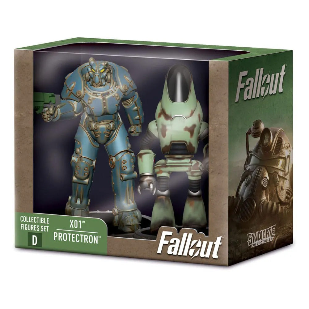 Fallout X01 and Protectron Syndicate Collectibles 7 cm Mini Figure 2 Pack – Fallout, Syndicate Collectibles, 7 cm, 2025, brand new collector item, Uncanny Collectibles Dublin Ireland