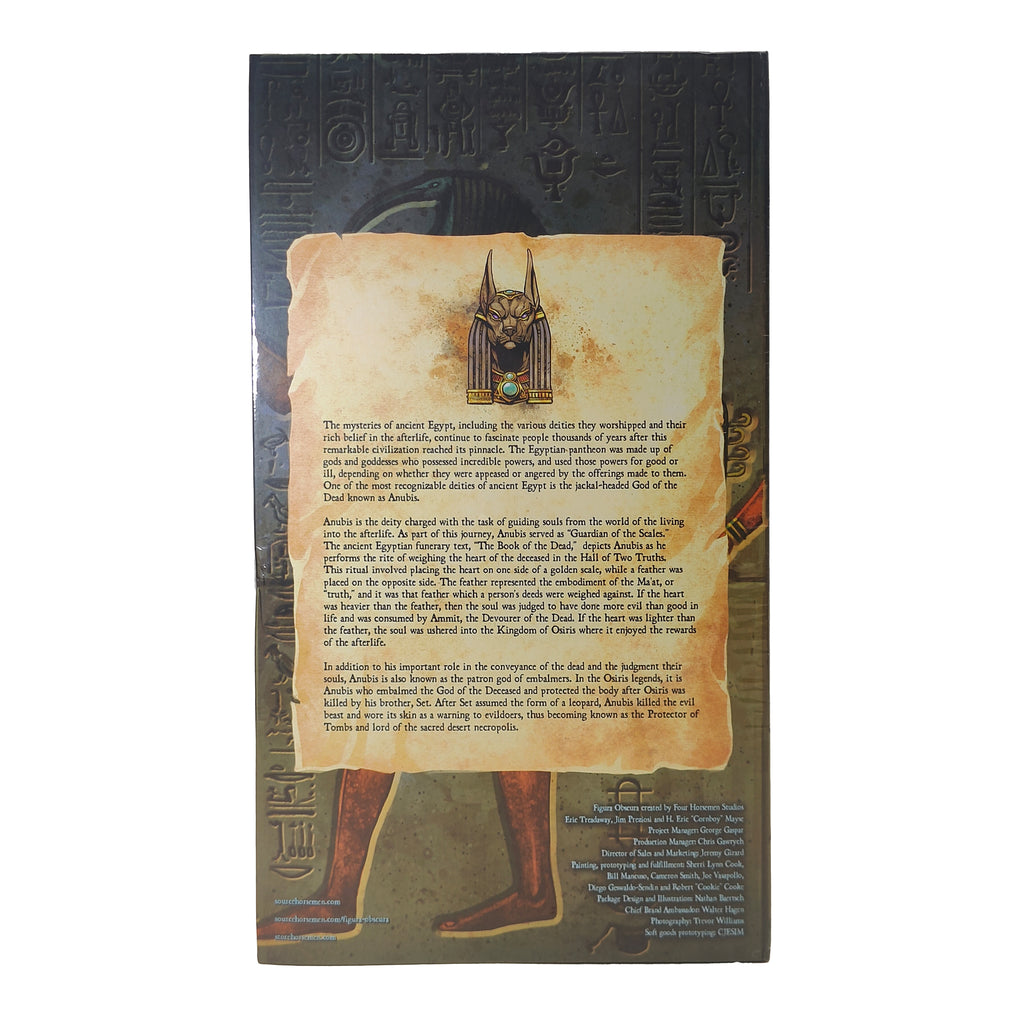 Figura Obscura Anubis Gods of Ancient Egypt Four Horsemen Action Figure 2024