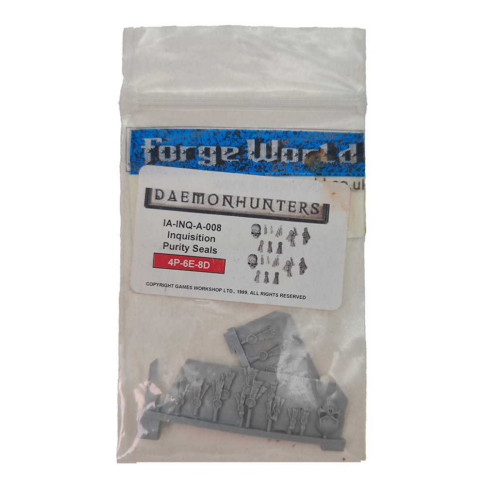 Forge World Daemonhunters Inquisition Purity Seals Warhammer 40K Grey Knights - Not Complete