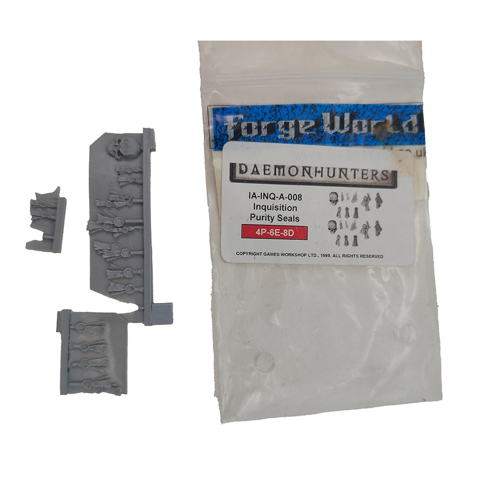 Forge World Daemonhunters Inquisition Purity Seals Warhammer 40K Grey Knights - Not Complete