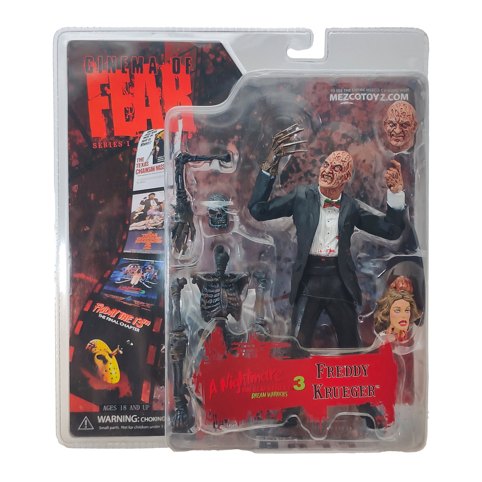 Freddy Krueger Nightmare on Elm Street 3 Dream Warriors Mezco Toyz Action Figure 18cm – Nightmare on Elm Street, Mezco Toyz, 18 cm, 2007, pre-owned collector piece, Uncanny Collectibles Dublin Ireland