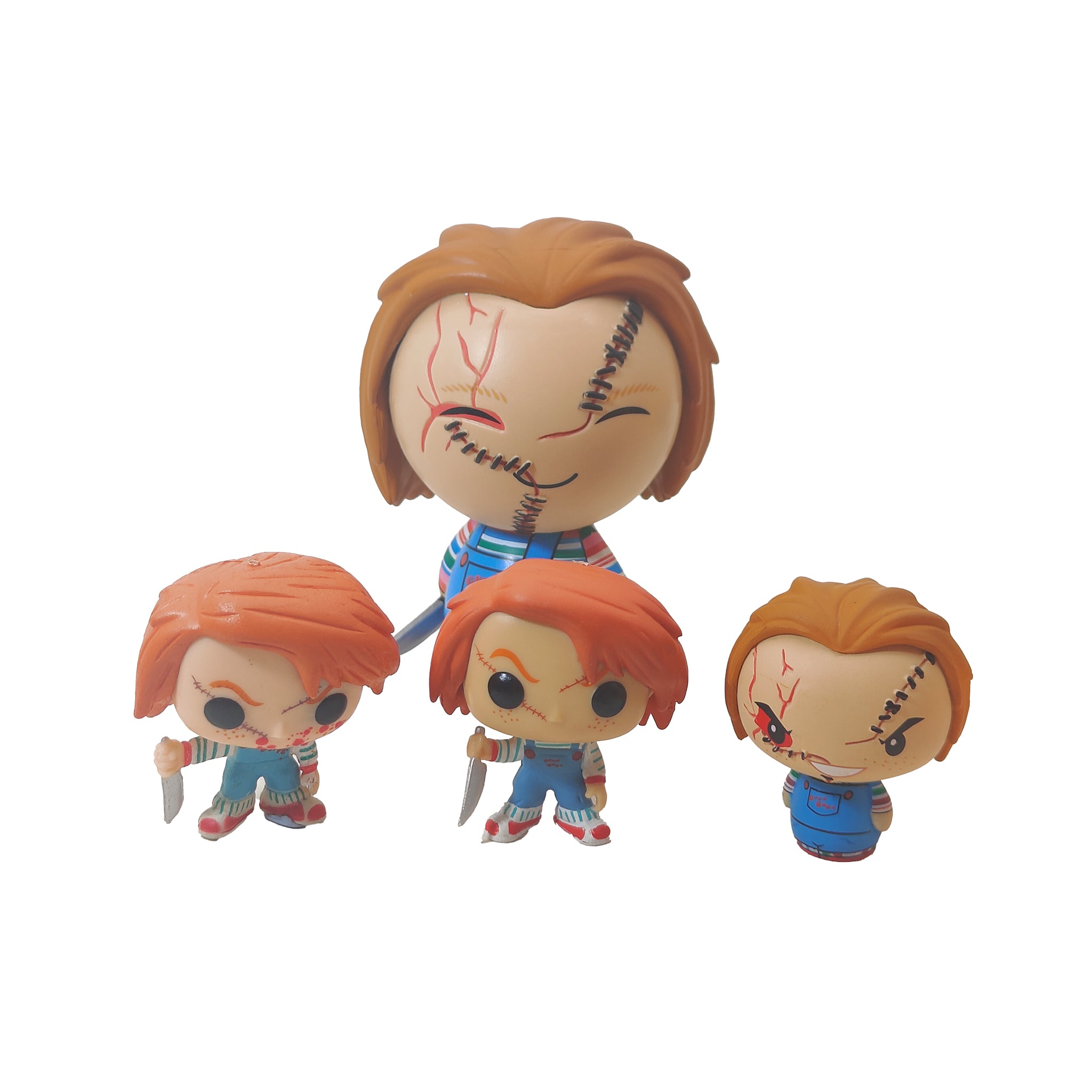 Funko Chucky Horror Figure Bundle Dorbz Mystery Mini Pint Size Heroes Lot, Child's Play, 3cm, 2014, pre-owned