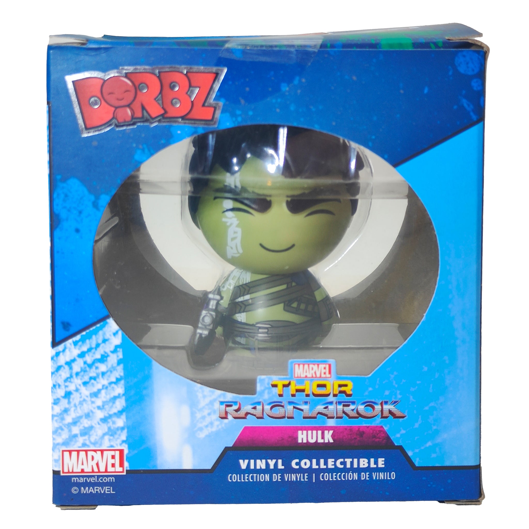 Funko Dorbz Marvel Thor Ragnarok Hulk #367 Vinyl Collectible 2017 7cm – Marvel Heroes, Funko, 7 cm, 2017, pre-owned collector piece, Uncanny Collectibles Dublin Ireland