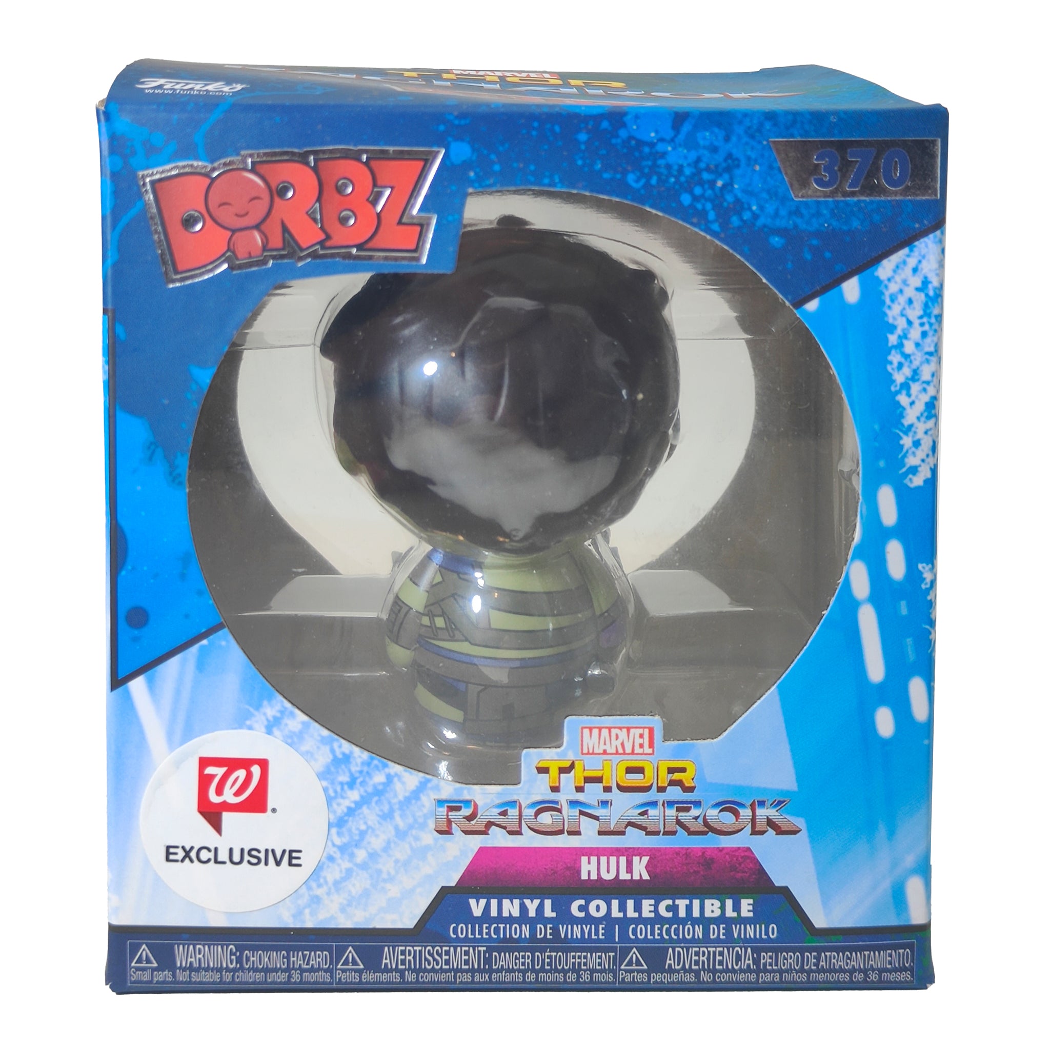 Funko Dorbz Marvel Thor Ragnarok Hulk #367 Vinyl Collectible 2017 7cm – Marvel Heroes, Funko, 7 cm, 2017, pre-owned collector piece, Uncanny Collectibles Dublin Ireland