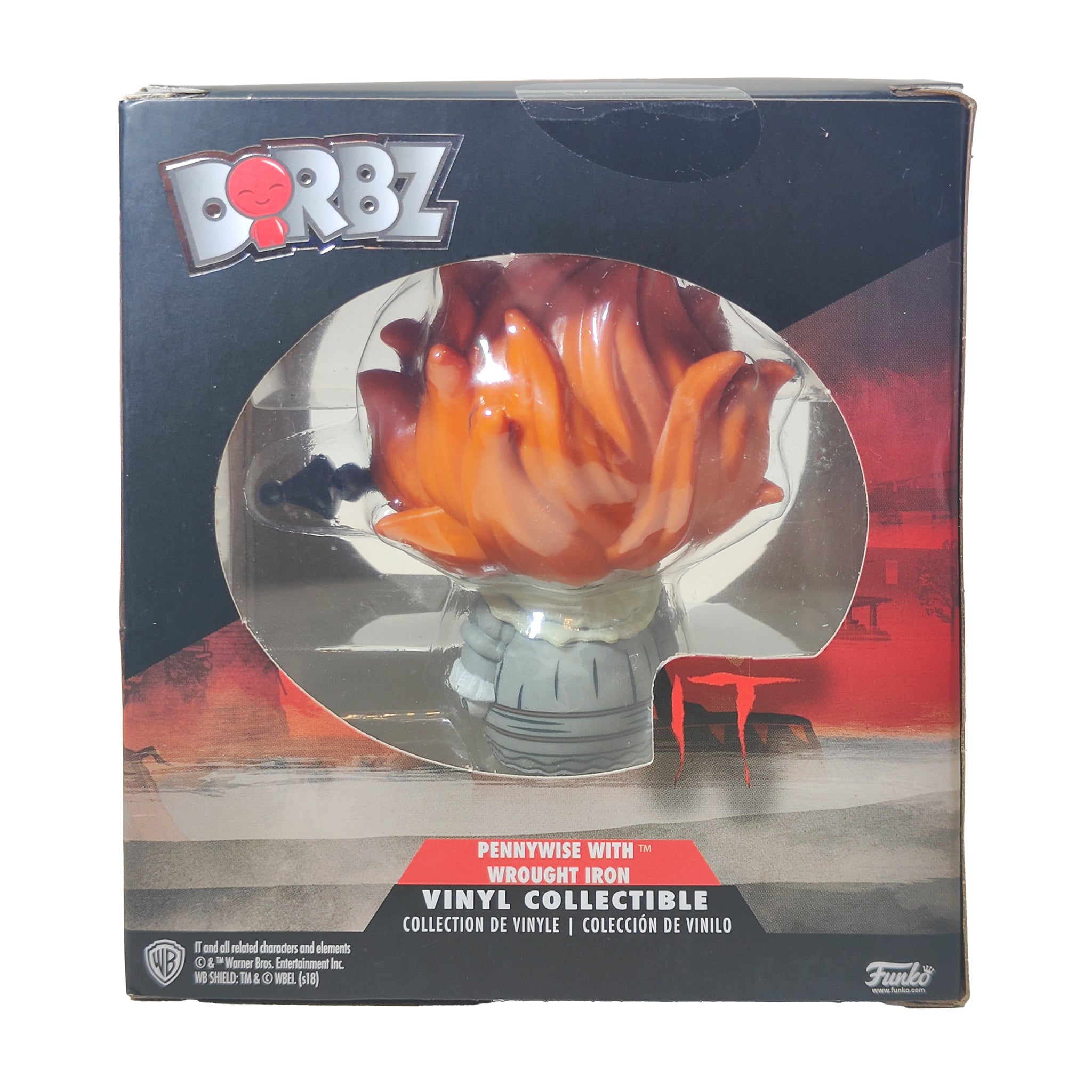 Funko Dorbz Pennywise With Wrought Iron #474 Vinyl Collectible 2018 7cm – IT, Funko, 7 cm, 2017, pre-owned collector piece, Uncanny Collectibles Dublin Ireland