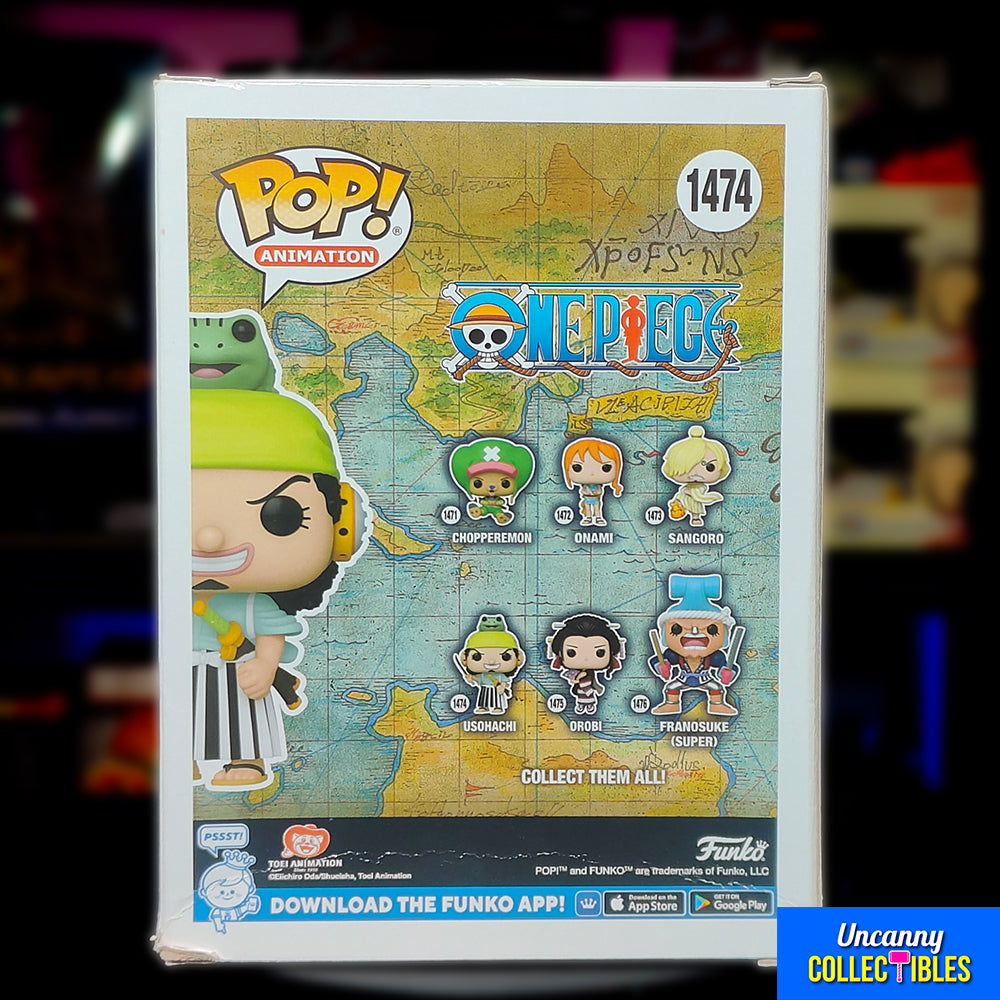 Funko POP Animation One Piece Usohachi Wano #1474 Vinyl Figure – Anime & Manga, Funko, 9.5 cm, 2013, pre-owned collector piece, Uncanny Collectibles Dublin Ireland