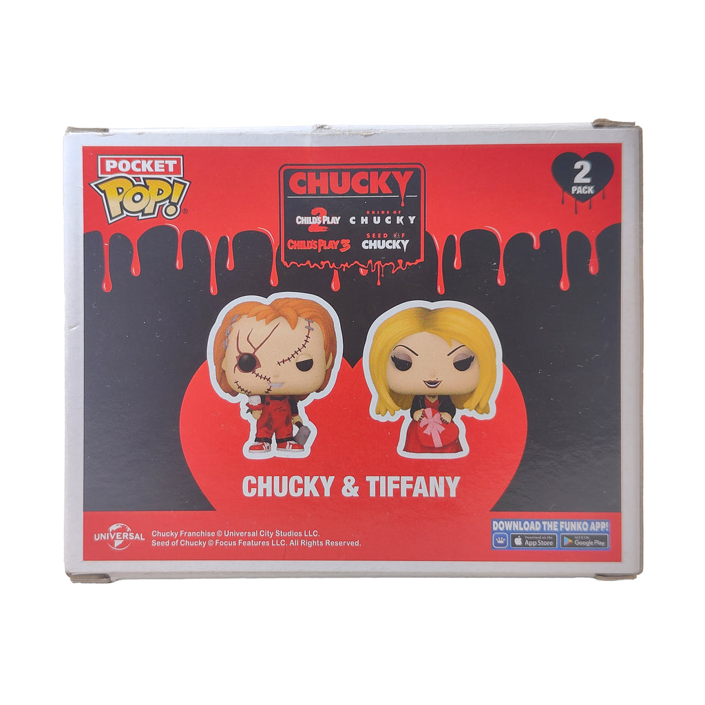 Funko Pocket Pop Chucky and Tiffany Childs Play Bride of Chucky Vinyl Figures