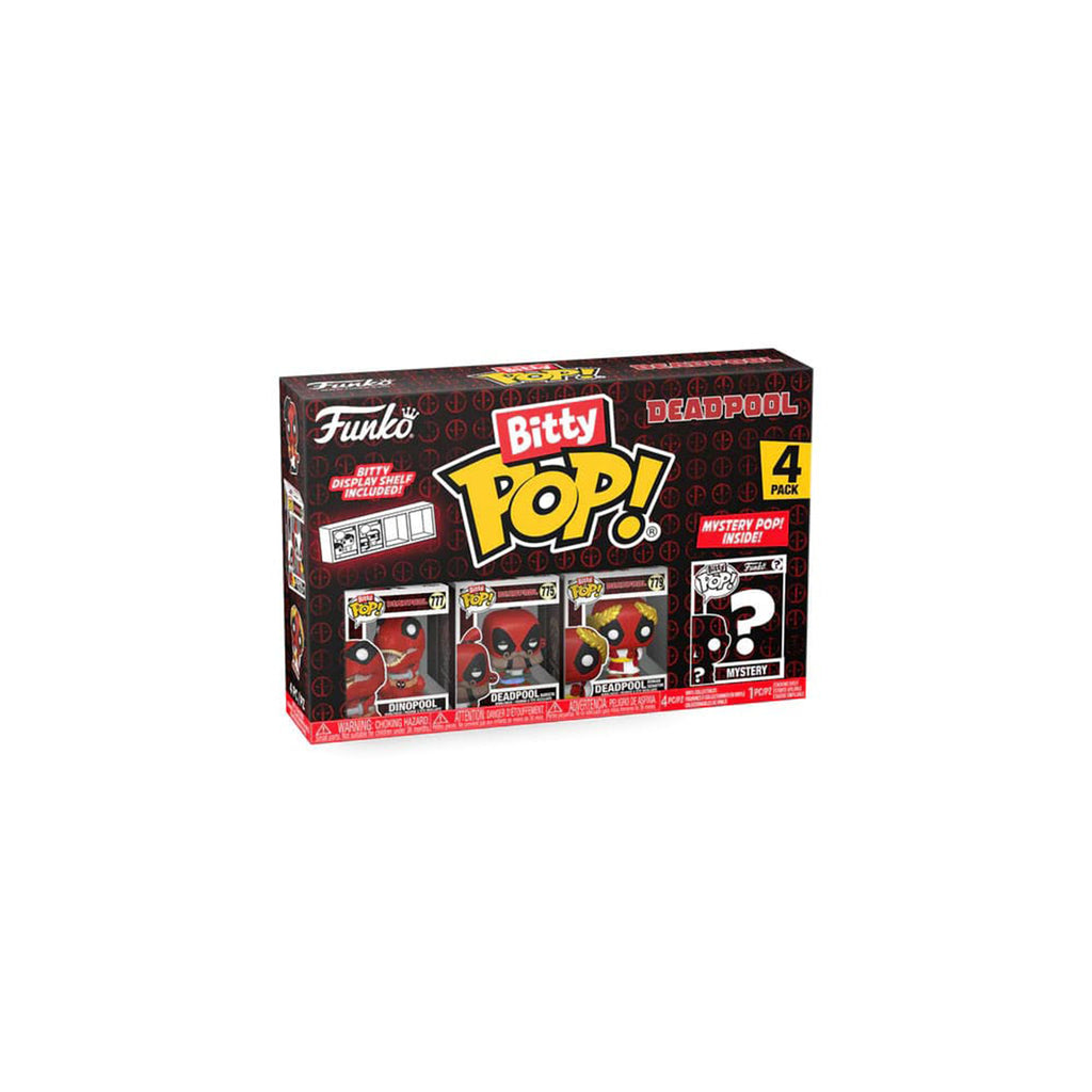 Funko POP Deadpool Dinopool Bitty POP 4 Pack 2.5cm – Marvel Heroes, Funko, 2.5 cm, 2024, brand new collector item, Uncanny Collectibles Dublin Ireland