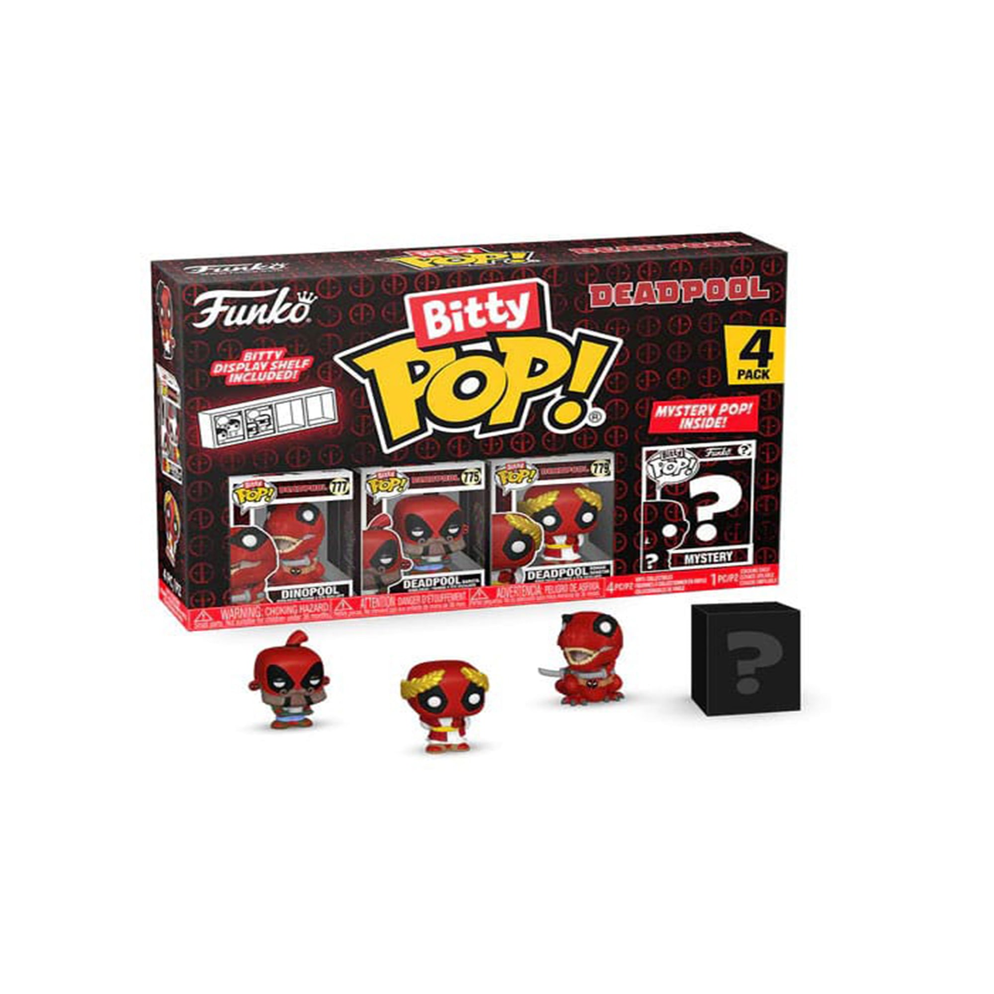 Buy Funko POP Deadpool Dinopool Bitty POP 4 Pack 2.5cm online at Uncanny Collectibles - Fast Delivery from Ireland