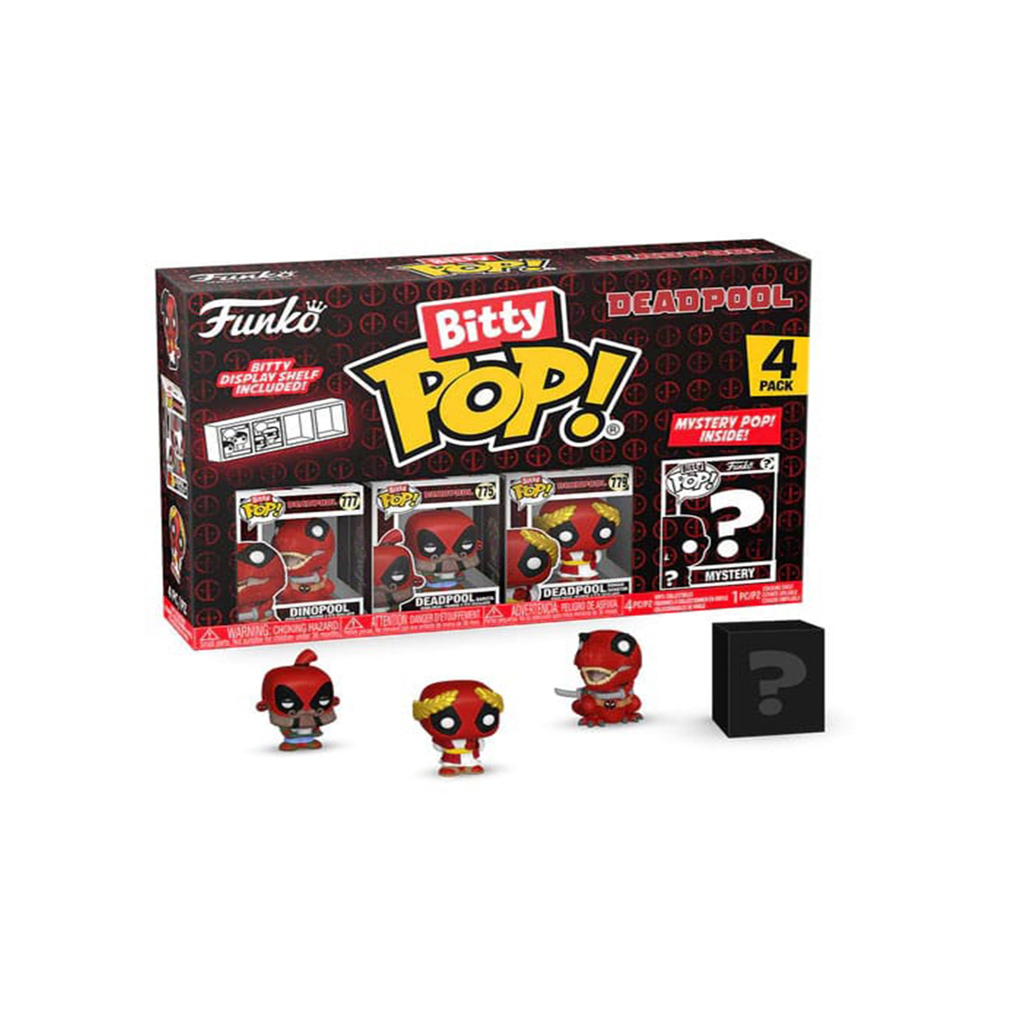 Funko POP Deadpool Dinopool Bitty POP 4 Pack 2.5cm – Marvel Heroes, Funko, 2.5 cm, 2024, brand new collector item, Uncanny Collectibles Dublin Ireland