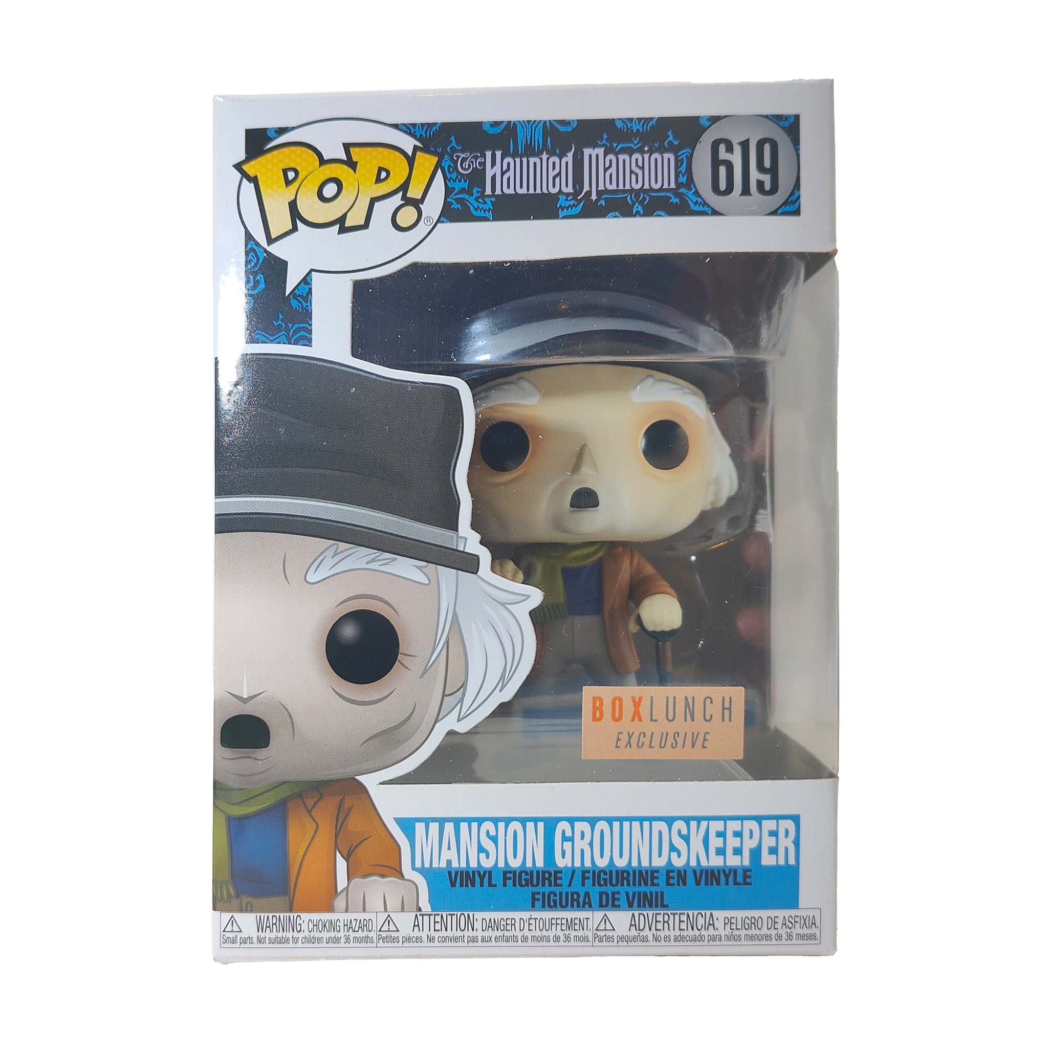Funko Pop Disney The Haunted Mansion Groundskeeper 619 Box Lunch Exclusive – Disney, Funko, 9.5 cm, pre-owned collector piece, Uncanny Collectibles Dublin Ireland