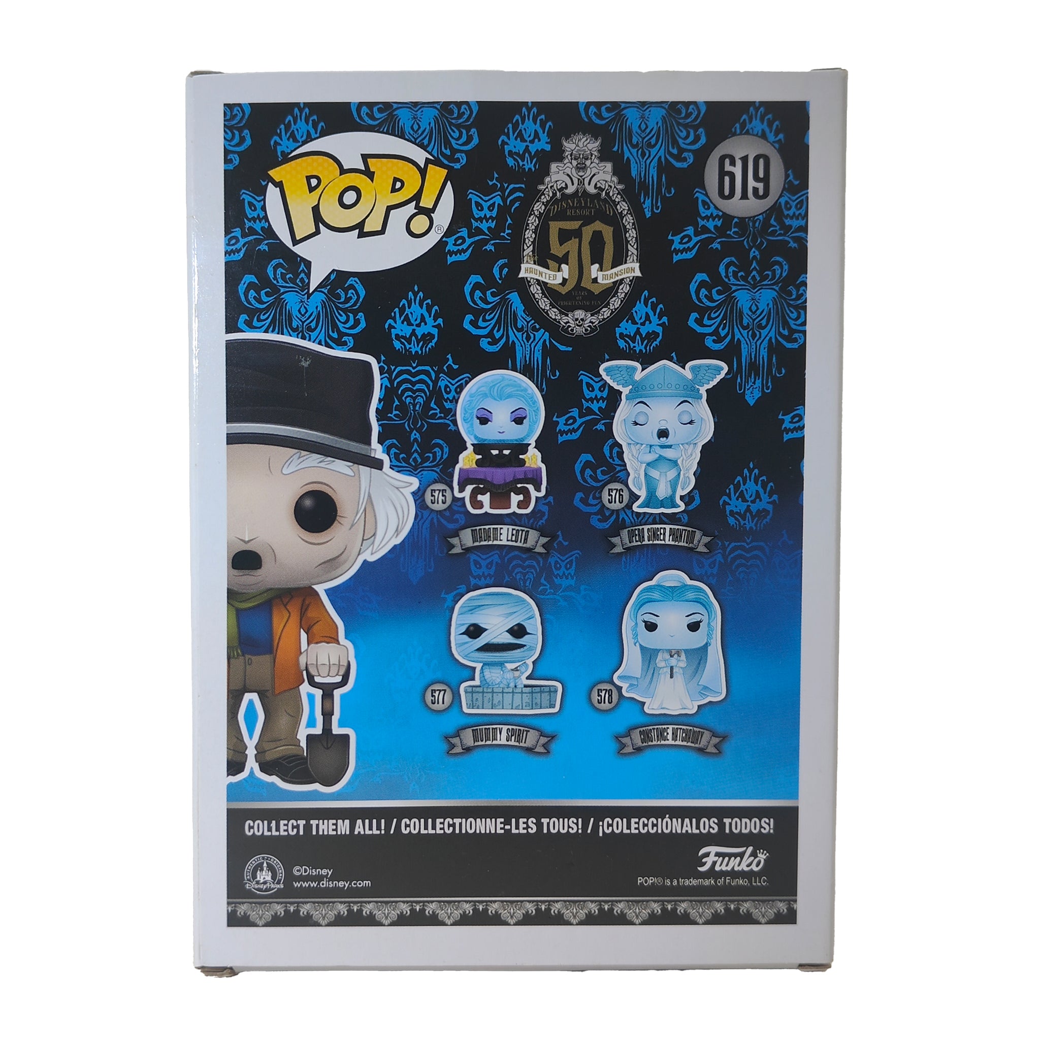 Funko Pop Disney The Haunted Mansion Groundskeeper 619 Box Lunch Exclusive