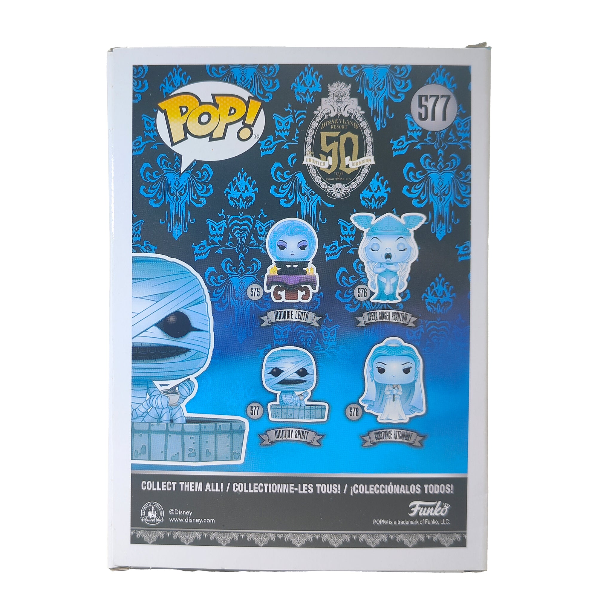 Funko Pop Disney The Haunted Mansion Mummy Spirit 577 Vinyl Figure – Disney, Funko, 9.5 cm, pre-owned collector piece, Uncanny Collectibles Dublin Ireland