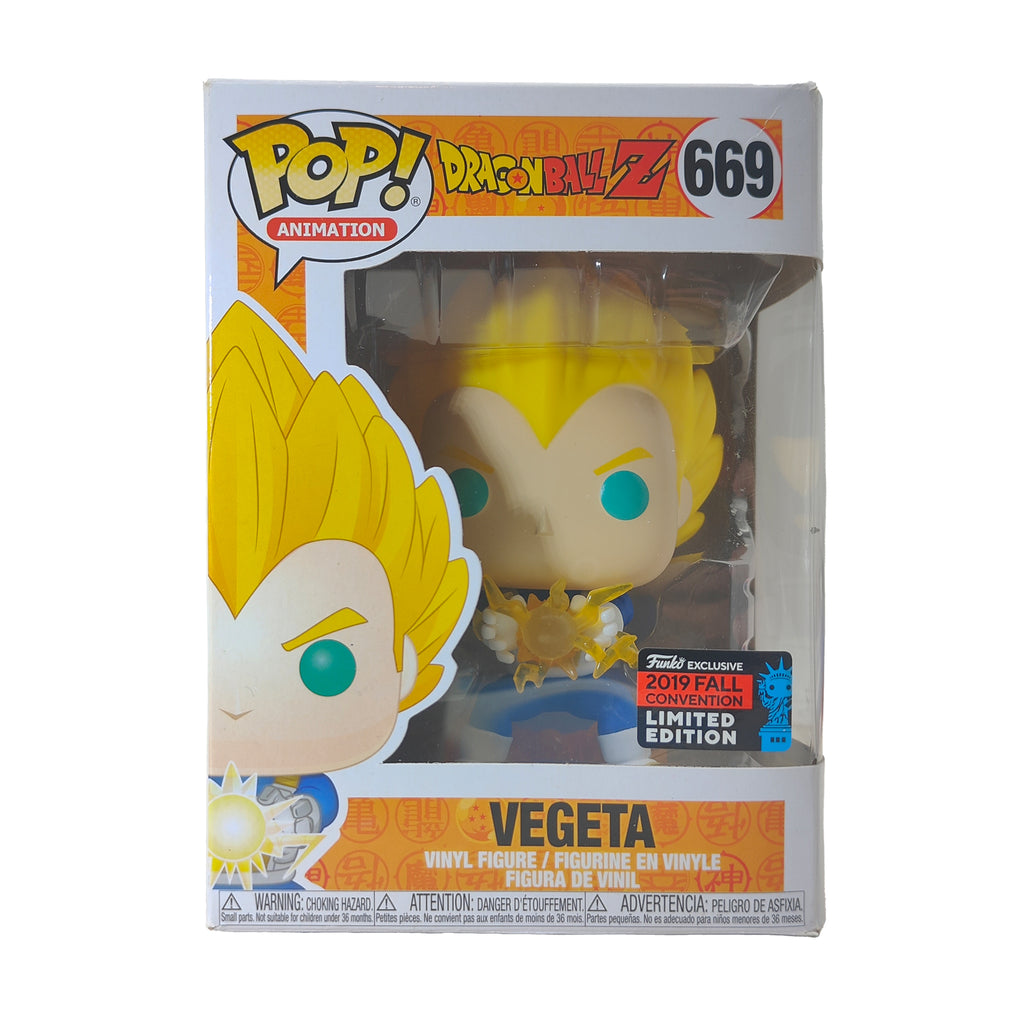 Funko Pop Dragon Ball Z Vegeta 669 2019 Fall Convention Exclusive