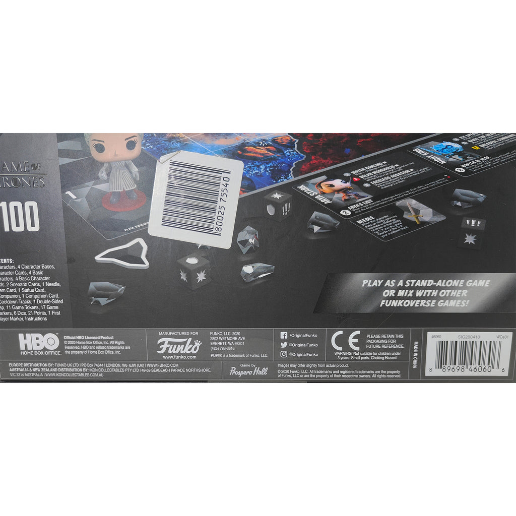 Funko Pop Game of Thrones Funkoverse Strategy Board Game Base Set – TV Icons & Heroes, Funko, 9.5 cm, 2020, pre-owned collector piece, Uncanny Collectibles Dublin Ireland