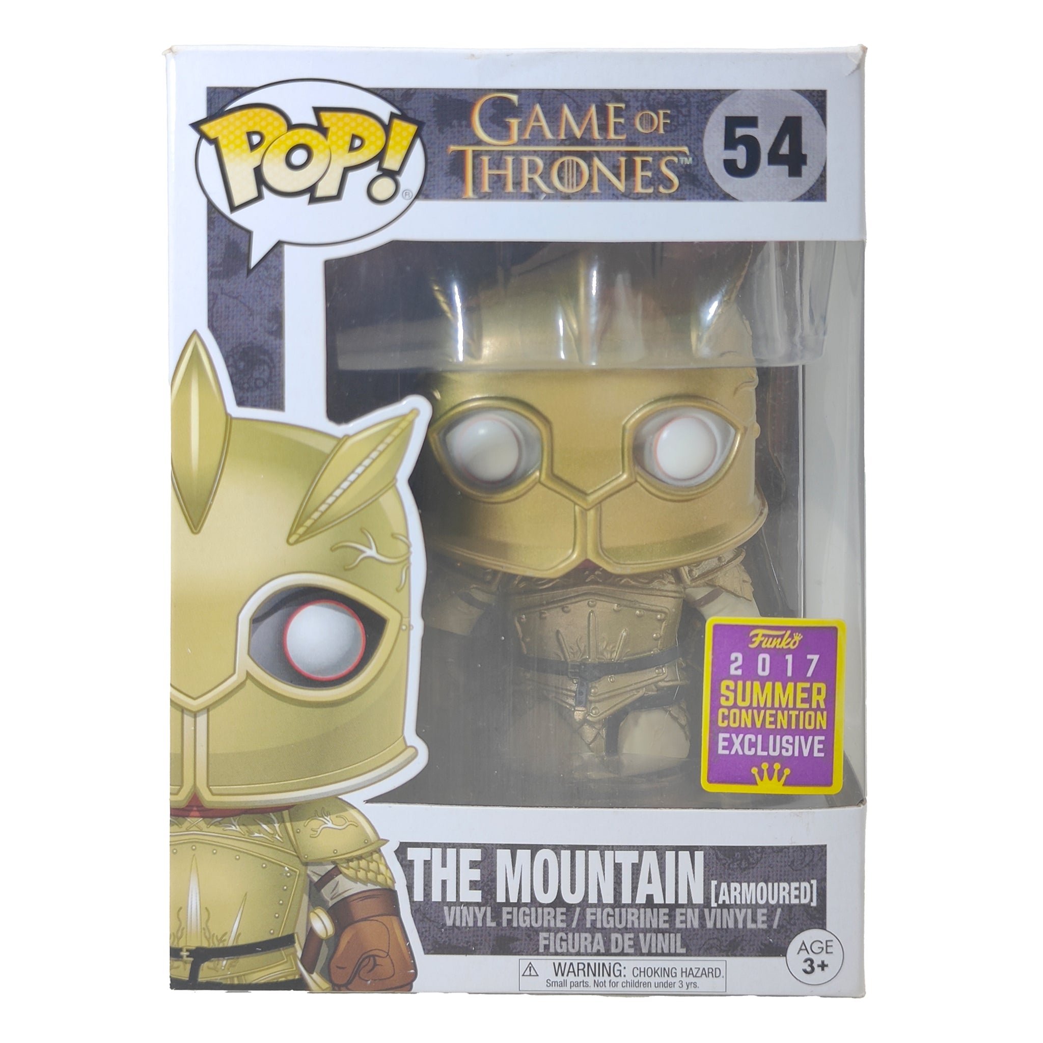 Funko POP Game Of Thrones The Mountain #54 2017 Exclusive Vinyl Figure 9.5cm – TV Icons & Heroes, Funko, 9.5 cm, 2017, pre-owned collector piece, Uncanny Collectibles Dublin Ireland