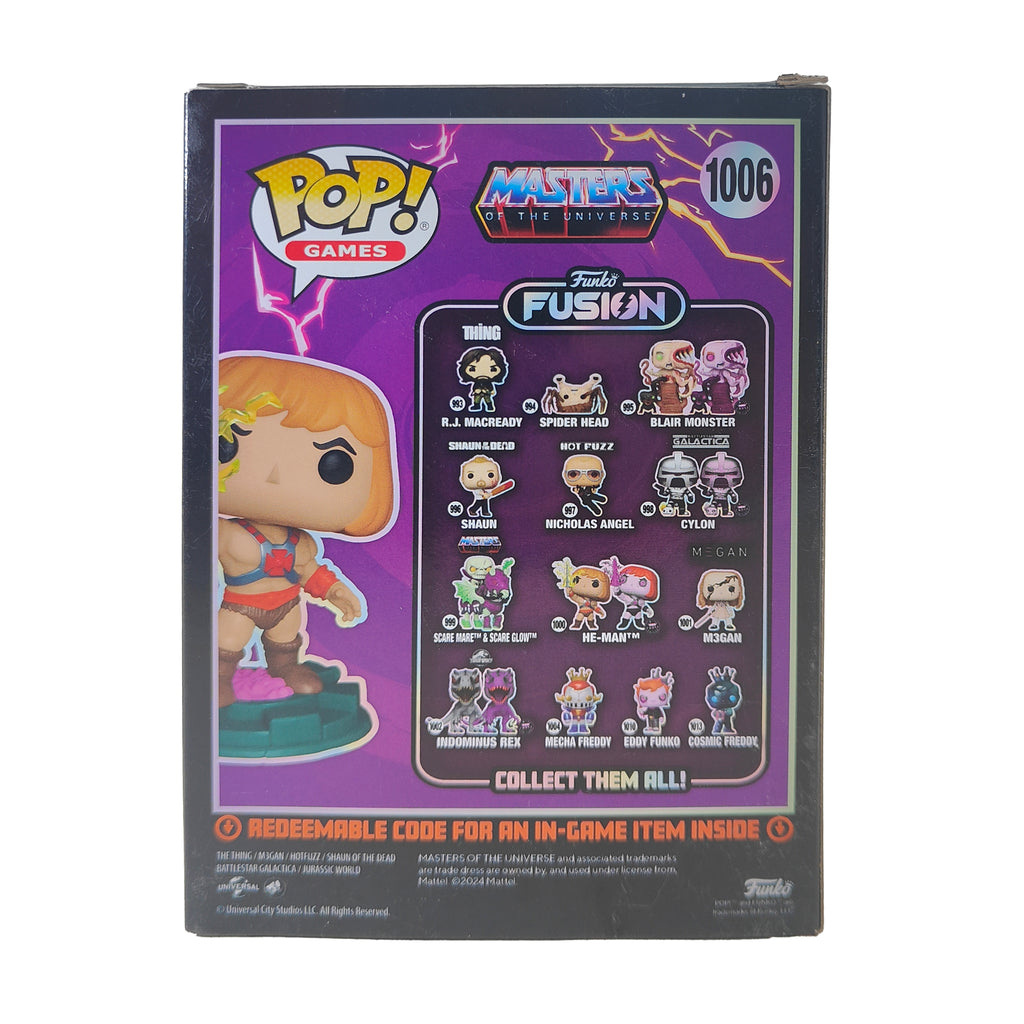 Funko POP Games Funko Fusion He-Man #1006  Limited Chase Edition Vinyl Figure 2024 – Masters of the Universe, Funko, 9.5 cm, 2024, pre-owned collector piece, Uncanny Collectibles Dublin Ireland
