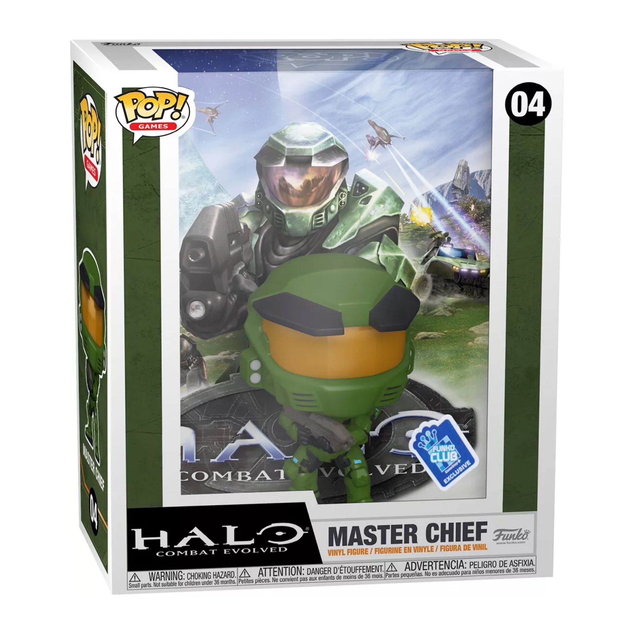 Funko POP Games Halo Combat Evolved Master Chief 04 Funko Club Exclusive 2021 – Video Game Characters, Funko, 9.5 cm, 2021, pre-owned collector piece, Uncanny Collectibles Dublin Ireland