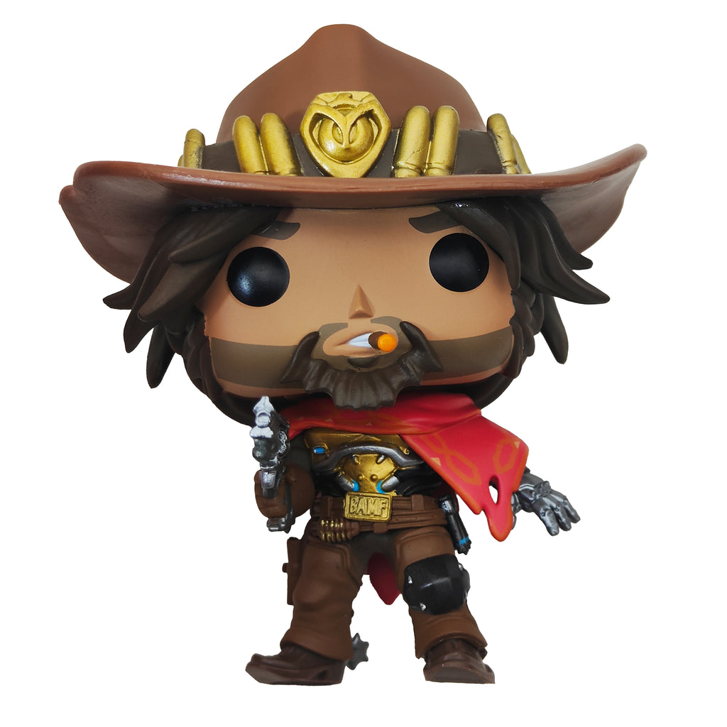 Funko POP Games Overwatch McCree #182 Vinyl Figure 2017 9.5cm – Video Game Characters, Funko, 9.5 cm, 2017, pre-owned collector piece, Uncanny Collectibles Dublin Ireland