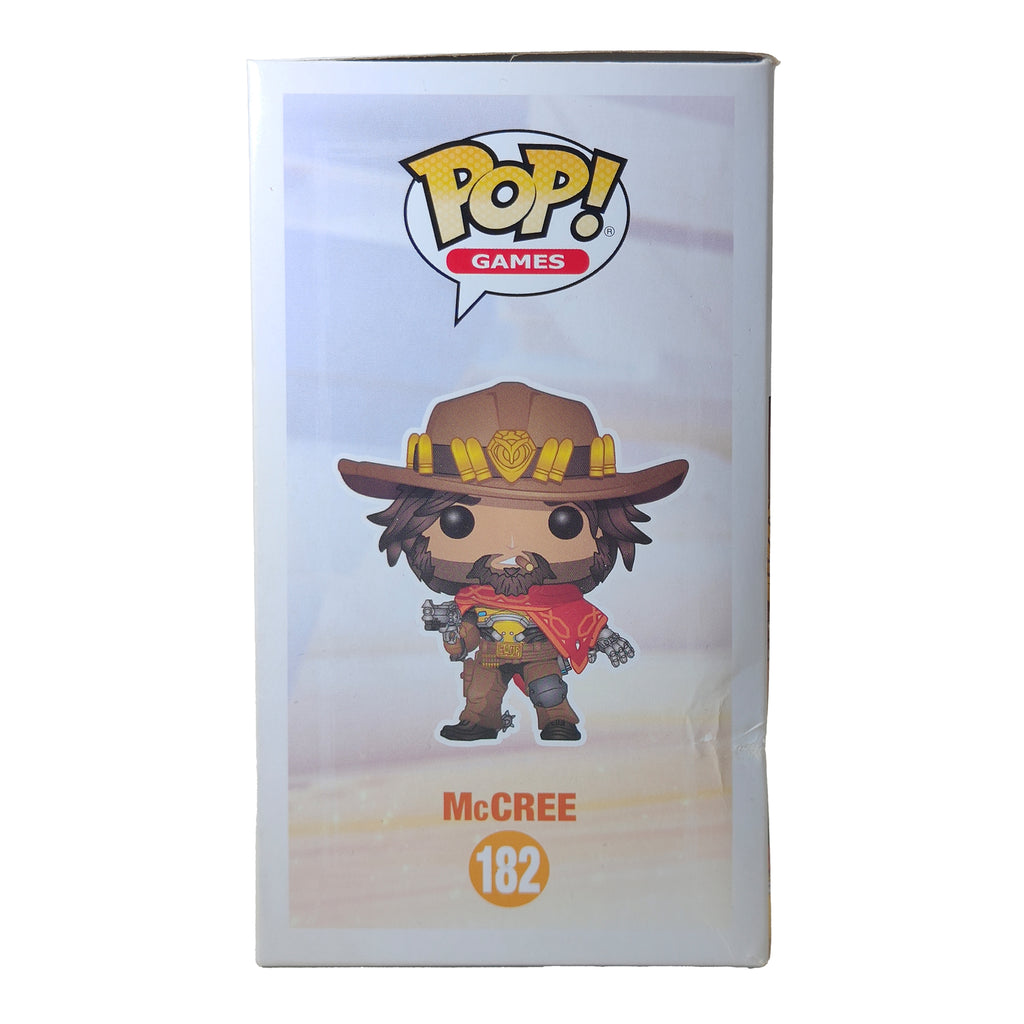 Funko POP Games Overwatch McCree #182 Vinyl Figure 2017 9.5cm – Video Game Characters, Funko, 9.5 cm, 2017, pre-owned collector piece, Uncanny Collectibles Dublin Ireland