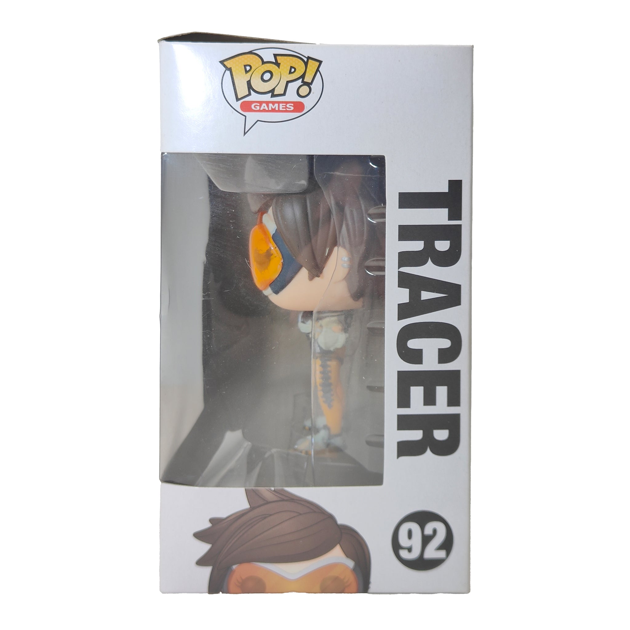 Funko POP Games Overwatch Tracer #92 Vinyl Figure 2017 9.5cm – Video Game Characters, Funko, 9.5 cm, 2017, pre-owned collector piece, Uncanny Collectibles Dublin Ireland