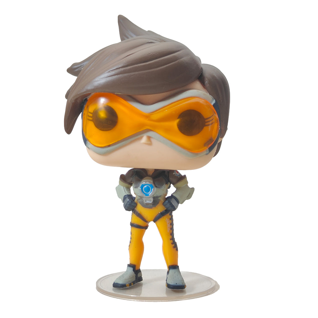 Funko POP Games Overwatch Tracer #92 Vinyl Figure 2017 9.5cm – Video Game Characters, Funko, 9.5 cm, 2017, pre-owned collector piece, Uncanny Collectibles Dublin Ireland