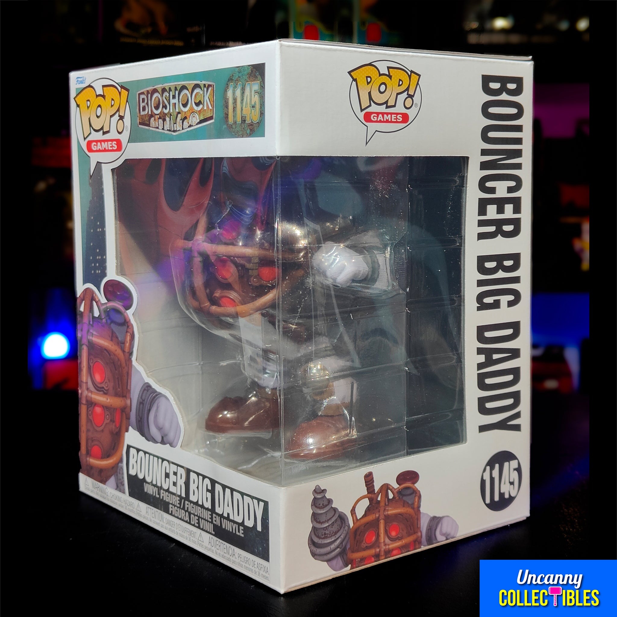 Funko Pop Games Bioshock Bouncer Big Daddy 1145 Super Sized Vinyl Figure – Video Game Characters, Funko, 15 cm, brand new collector item, Uncanny Collectibles Dublin Ireland