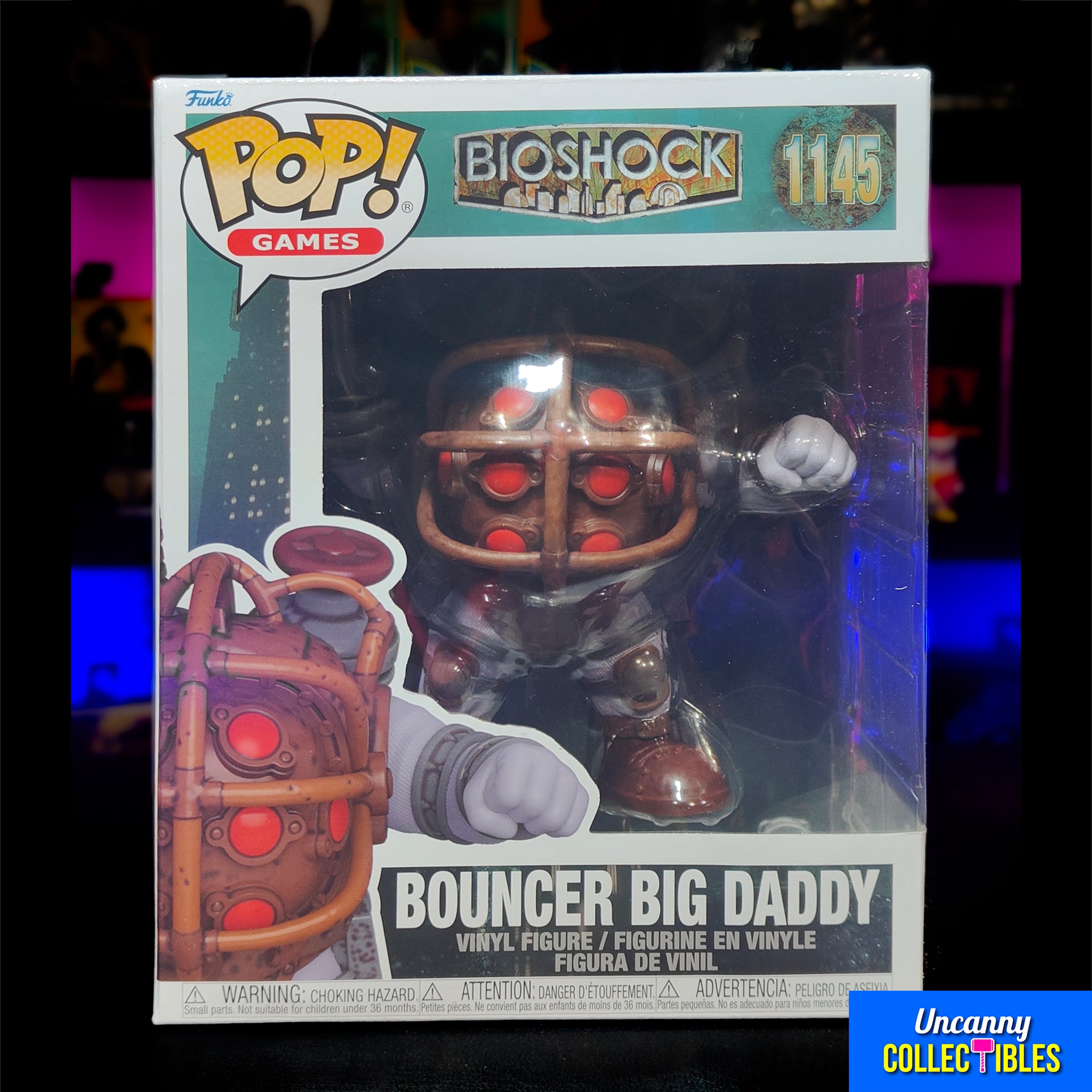Funko Pop Games Bioshock Bouncer Big Daddy 1145 Super Sized Vinyl Figure