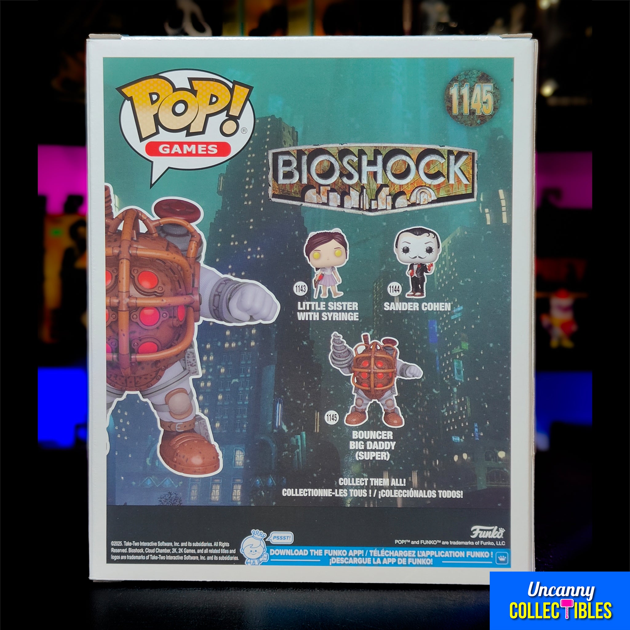 Funko Pop Games Bioshock Bouncer Big Daddy 1145 Super Sized Vinyl Figure – Video Game Characters, Funko, 15 cm, brand new collector item, Uncanny Collectibles Dublin Ireland