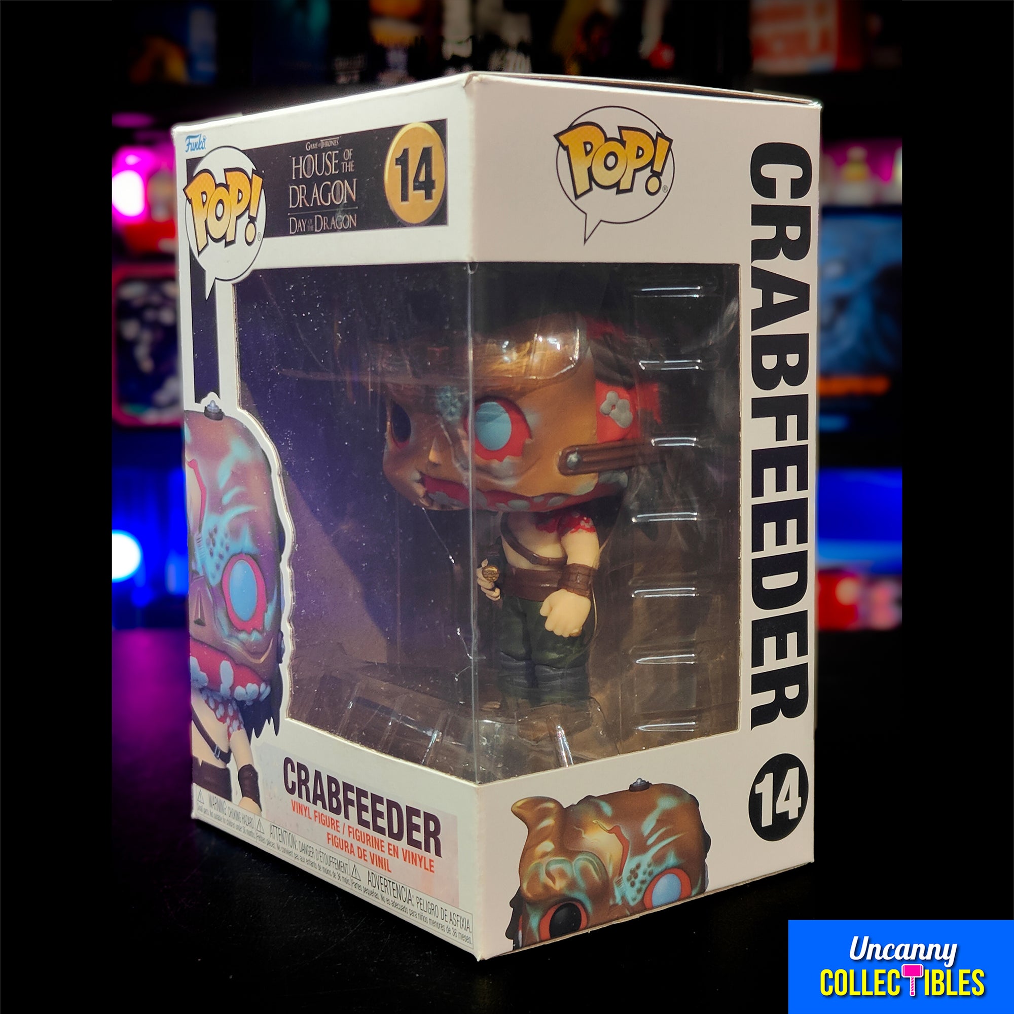 Funko POP GOT House of the Dragon Crabfeeder #14 Vinyl Figure – TV Icons & Heroes, Funko, 9.5 cm, 2023, pre-owned collector piece, Uncanny Collectibles Dublin Ireland