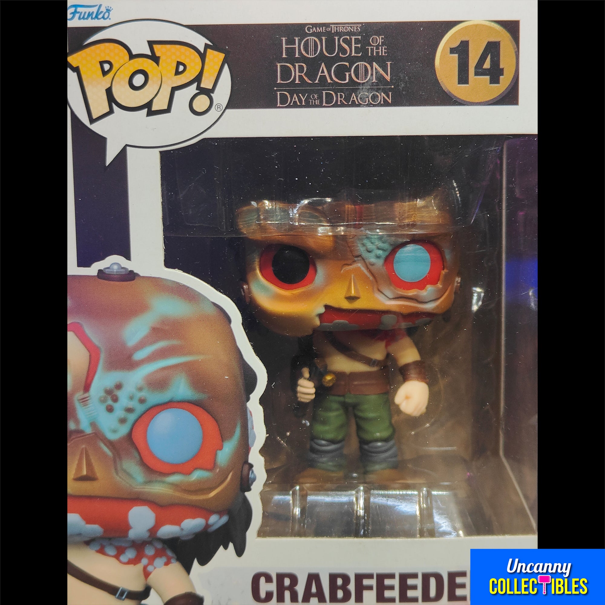 Funko POP GOT House of the Dragon Crabfeeder #14 Vinyl Figure – TV Icons & Heroes, Funko, 9.5 cm, 2023, pre-owned collector piece, Uncanny Collectibles Dublin Ireland