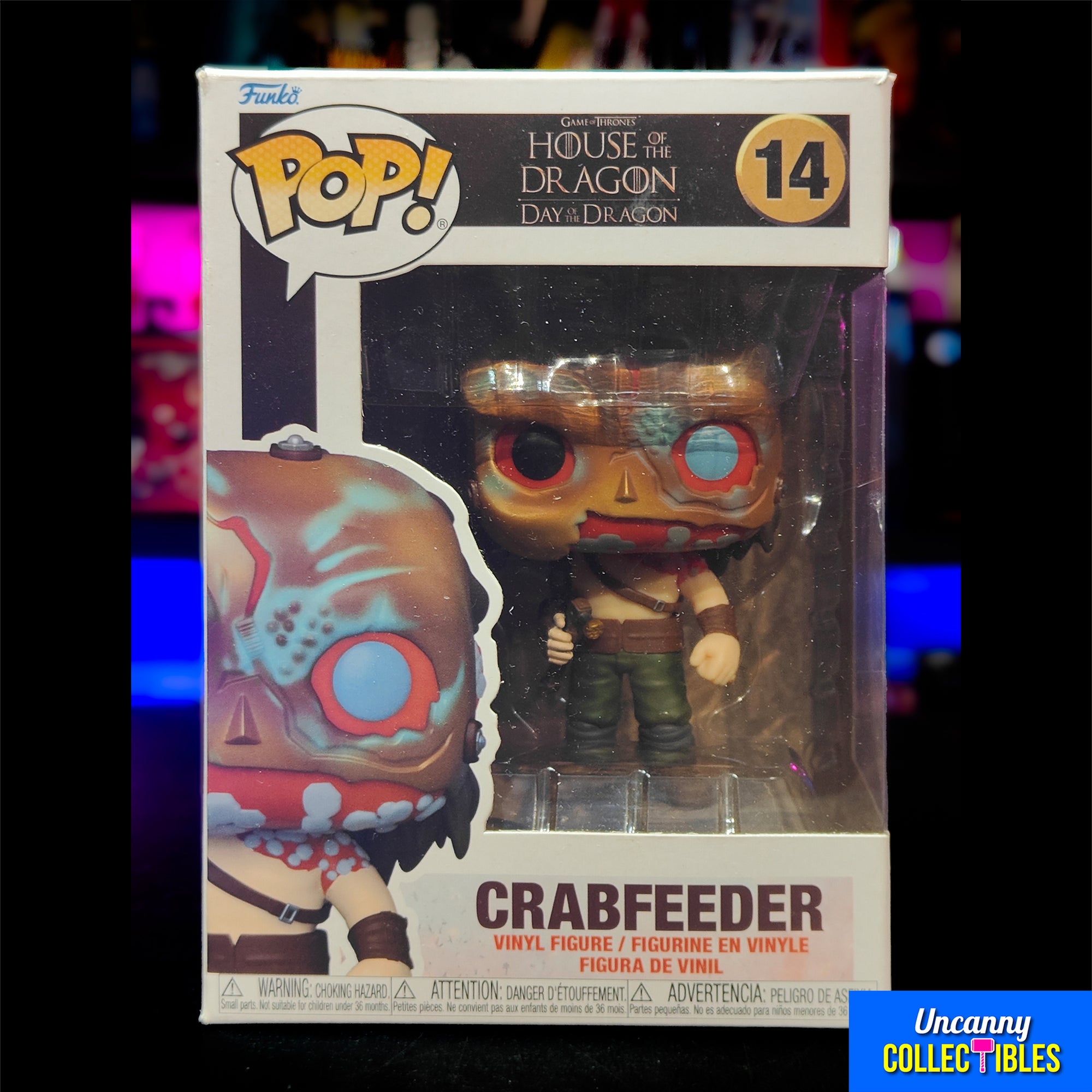 Funko POP GOT House of the Dragon Crabfeeder #14 Vinyl Figure – TV Icons & Heroes, Funko, 9.5 cm, 2023, pre-owned collector piece, Uncanny Collectibles Dublin Ireland