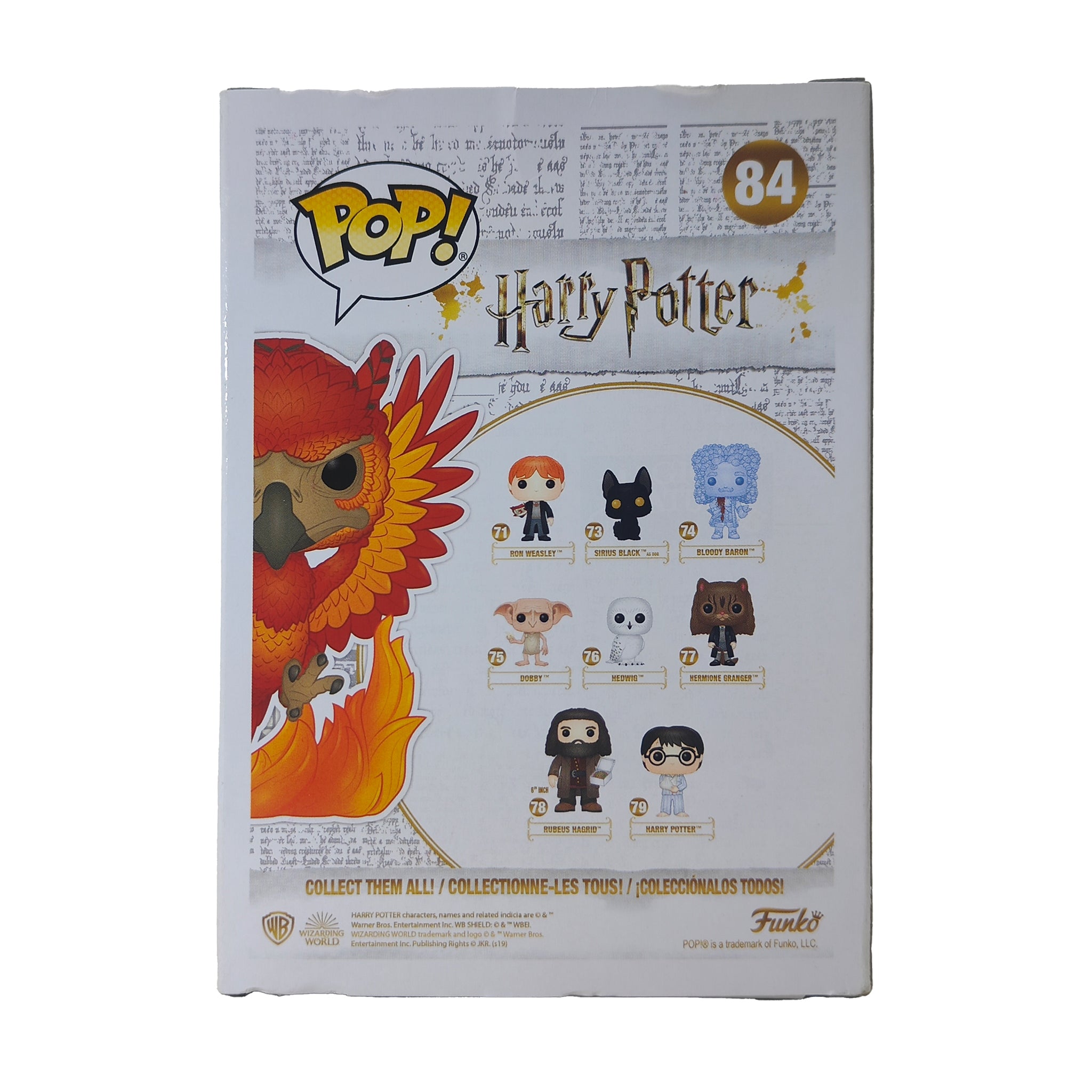 Funko Pop Harry Potter Fawkes Flocked 84 Summer Convention Exclusive 2019
