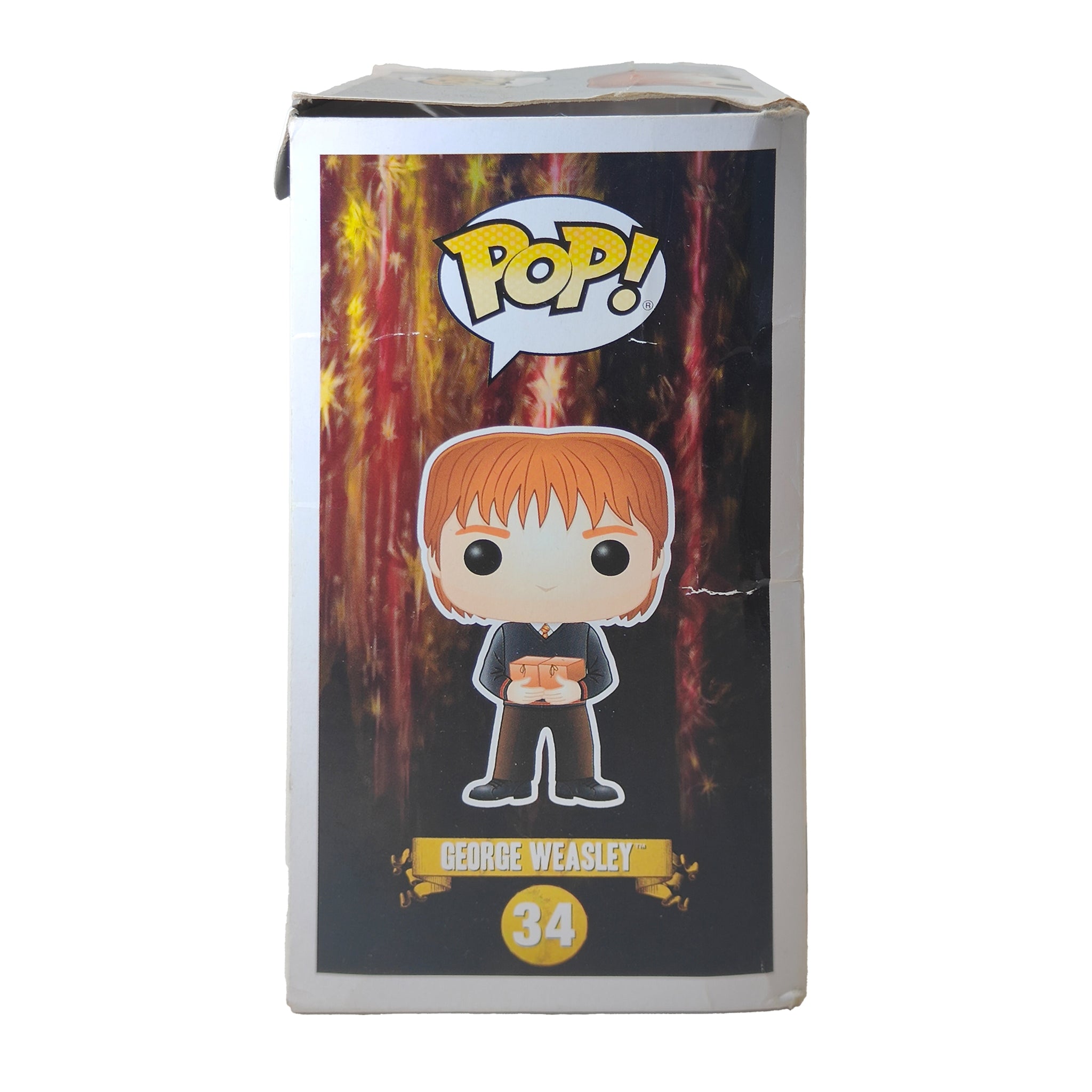 Funko POP Harry Potter George Weasley #34 Vinyl Figure 2016 9.5cm – Movie Icons & Heroes, Funko, 9.5 cm, 2016, pre-owned collector piece, Uncanny Collectibles Dublin Ireland