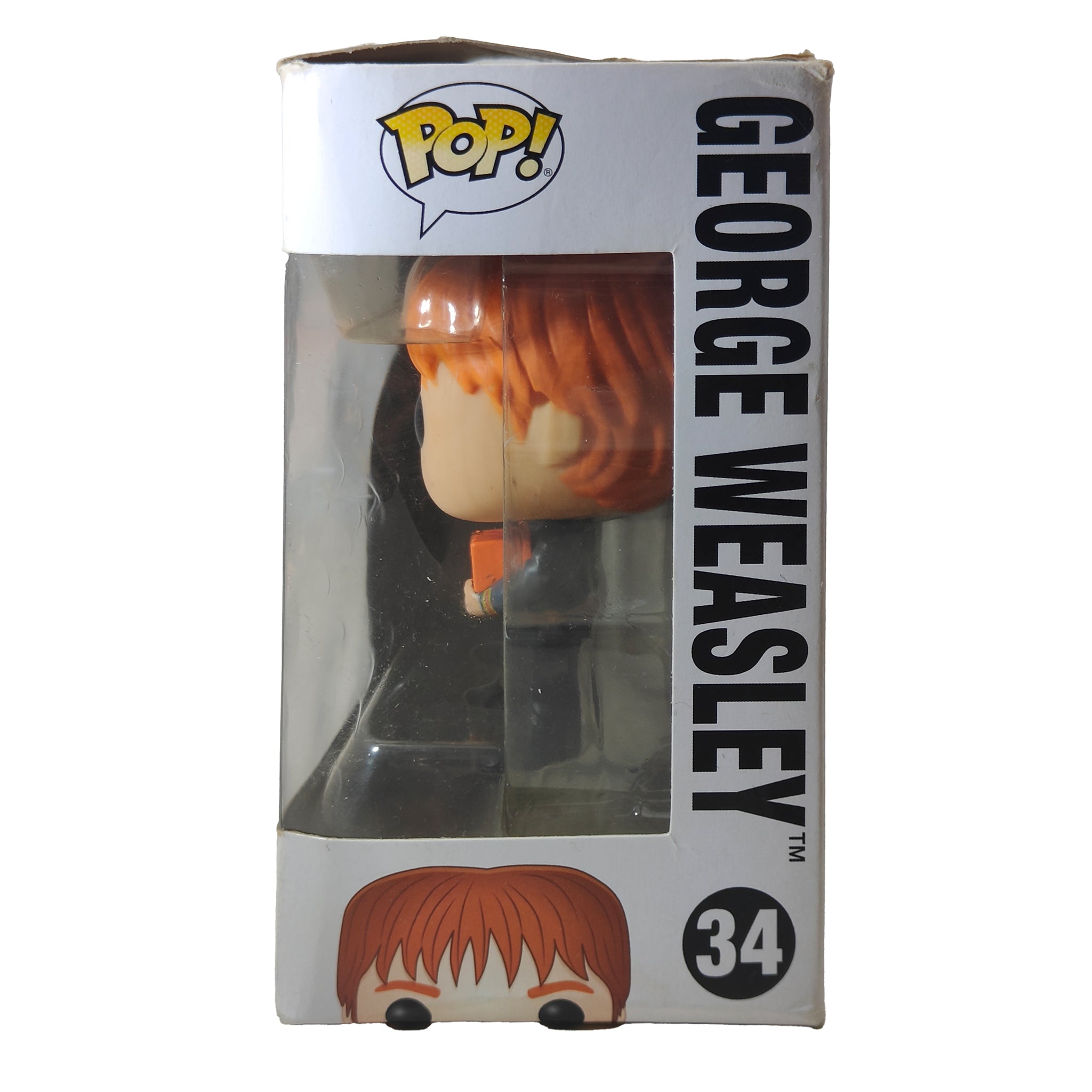 Funko POP Harry Potter George Weasley #34 Vinyl Figure 2016 9.5cm – Movie Icons & Heroes, Funko, 9.5 cm, 2016, pre-owned collector piece, Uncanny Collectibles Dublin Ireland