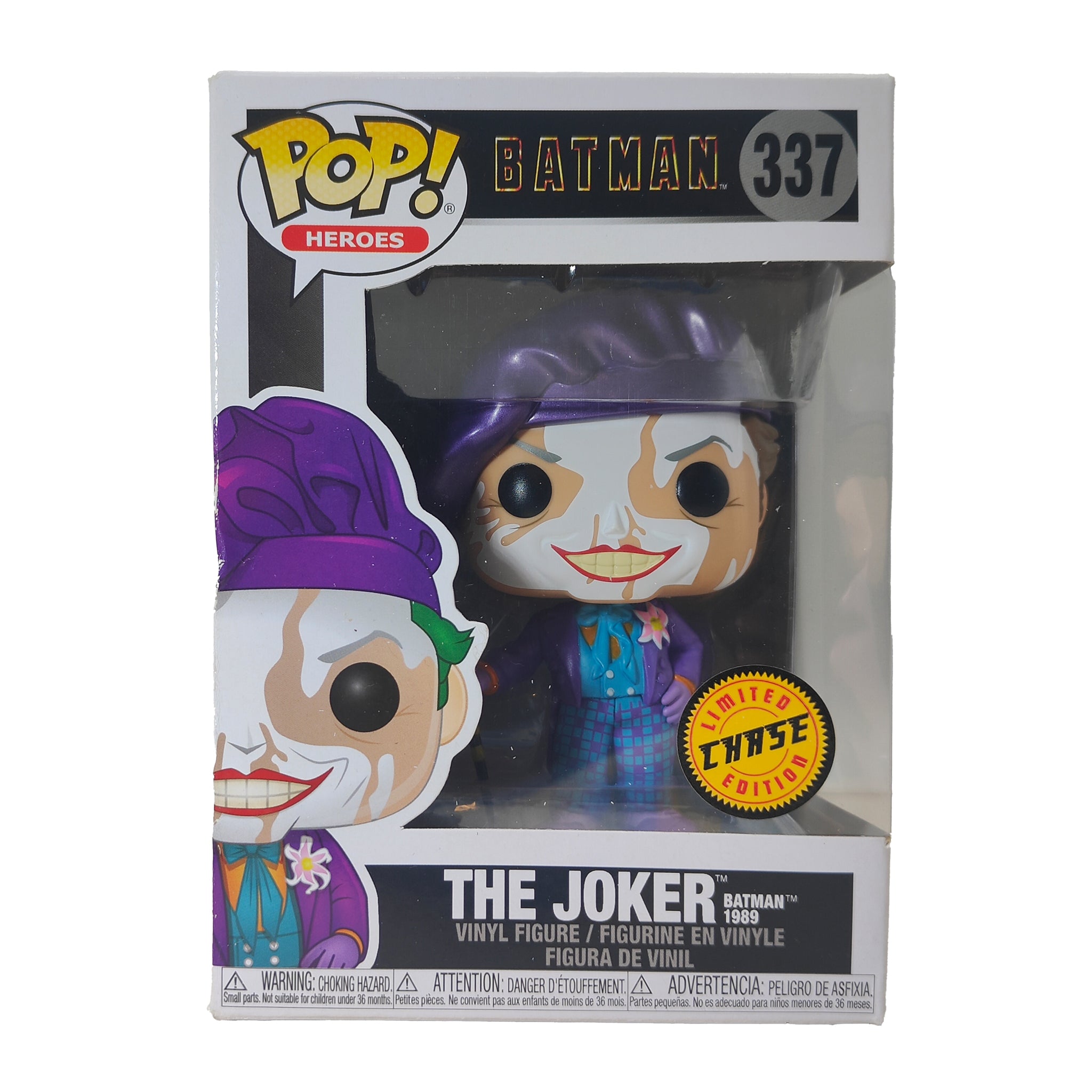 Funko Pop Heroes Batman 1989 The Joker 337 Chase Limited Edition Vinyl Figure