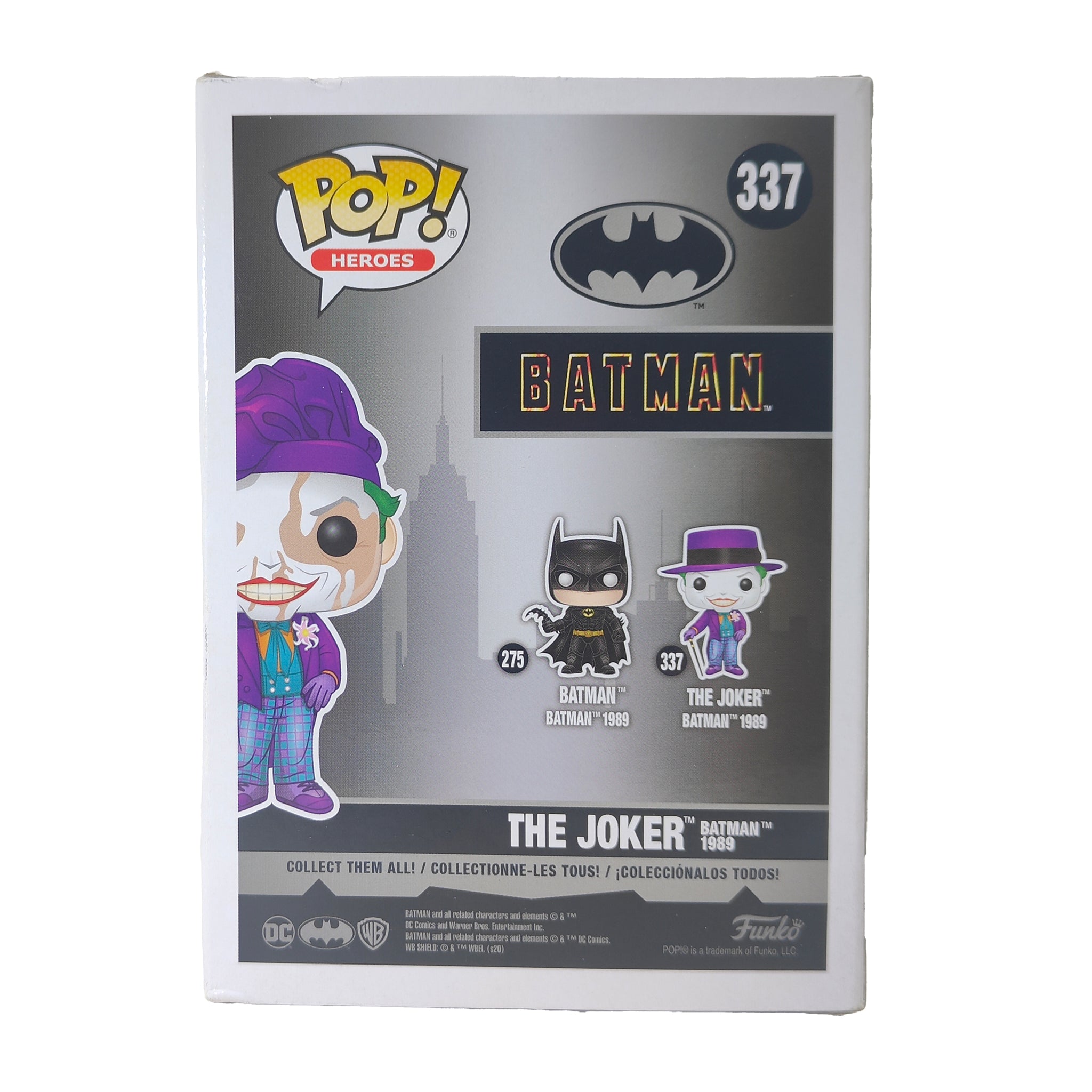 Funko Pop Heroes Batman 1989 The Joker 337 Chase Limited Edition Vinyl Figure