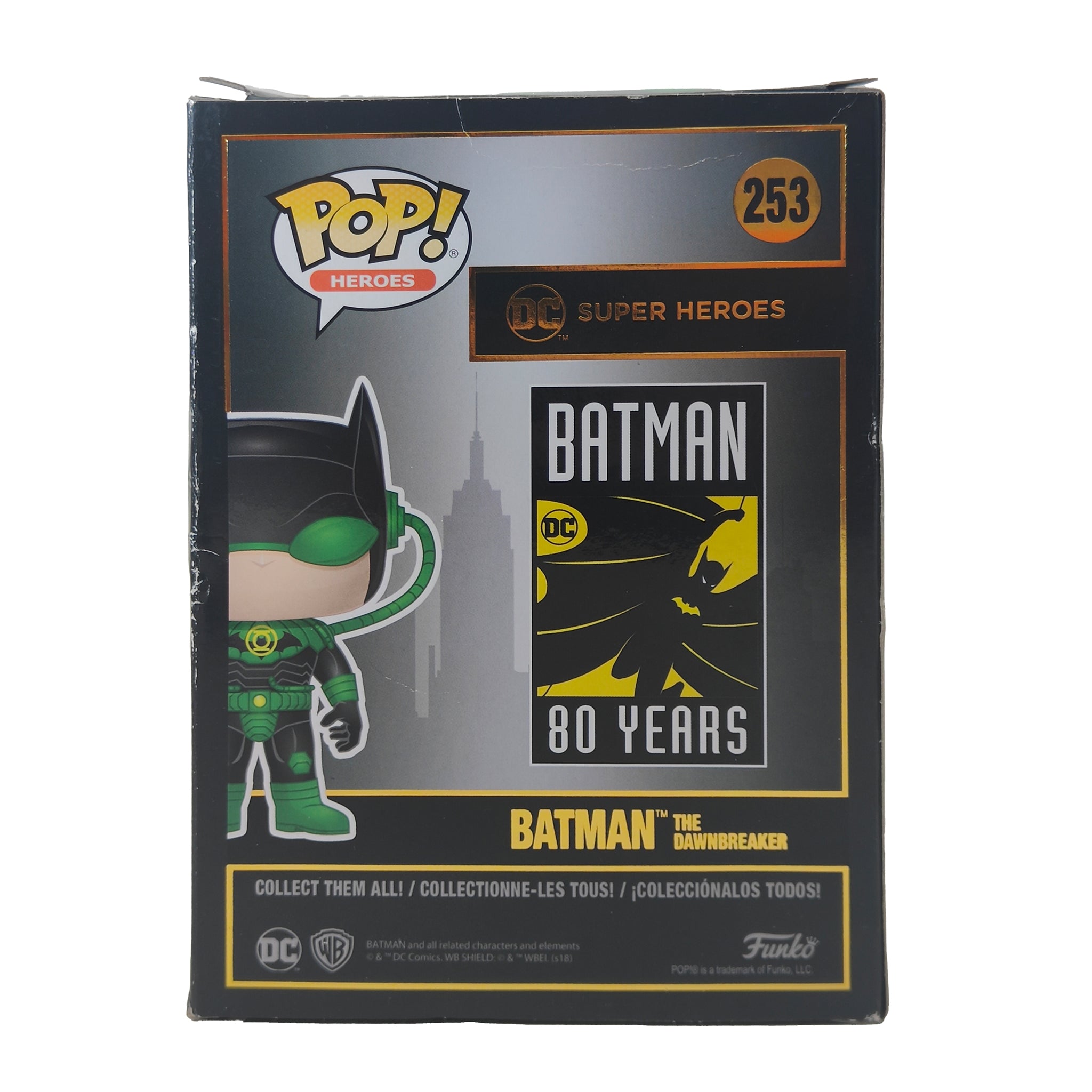 Funko Pop Heroes DC Batman The Dawnbreaker 253 80th Anniversary