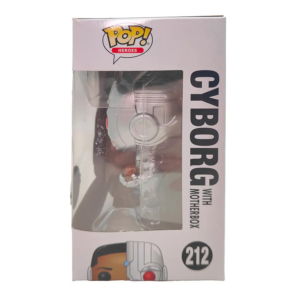 Funko POP Heroes Justice League Cyborg And Motherbox #212 Vinyl Figure 2017 Exclusive – DC Heroes, Funko, 9.5 cm, 2019, pre-owned collector piece, Uncanny Collectibles Dublin Ireland